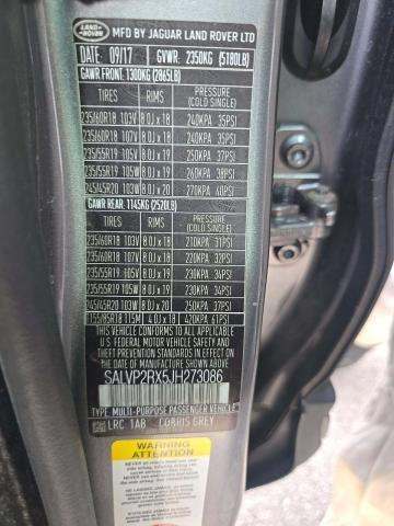 2018 Land Rover Range Rover Evoque SE AWD