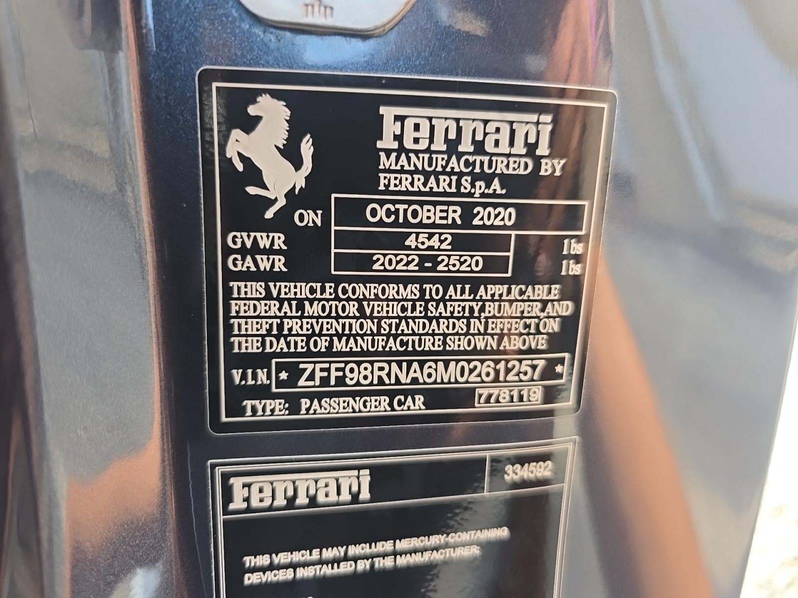 2021 Ferrari Roma Base RWD