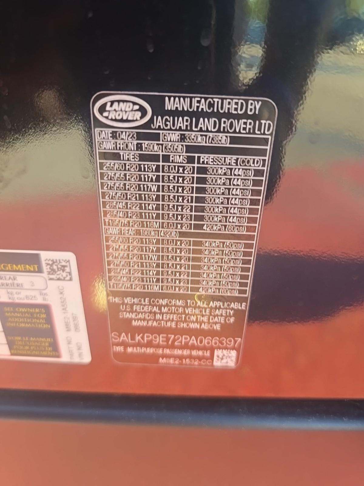 2023 Land Rover Range Rover SE AWD