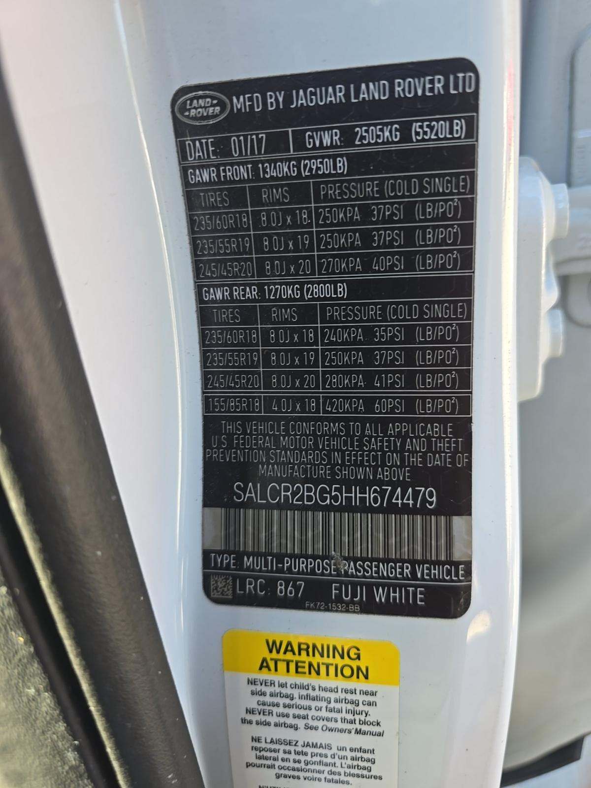 2017 Land Rover Discovery Sport HSE AWD