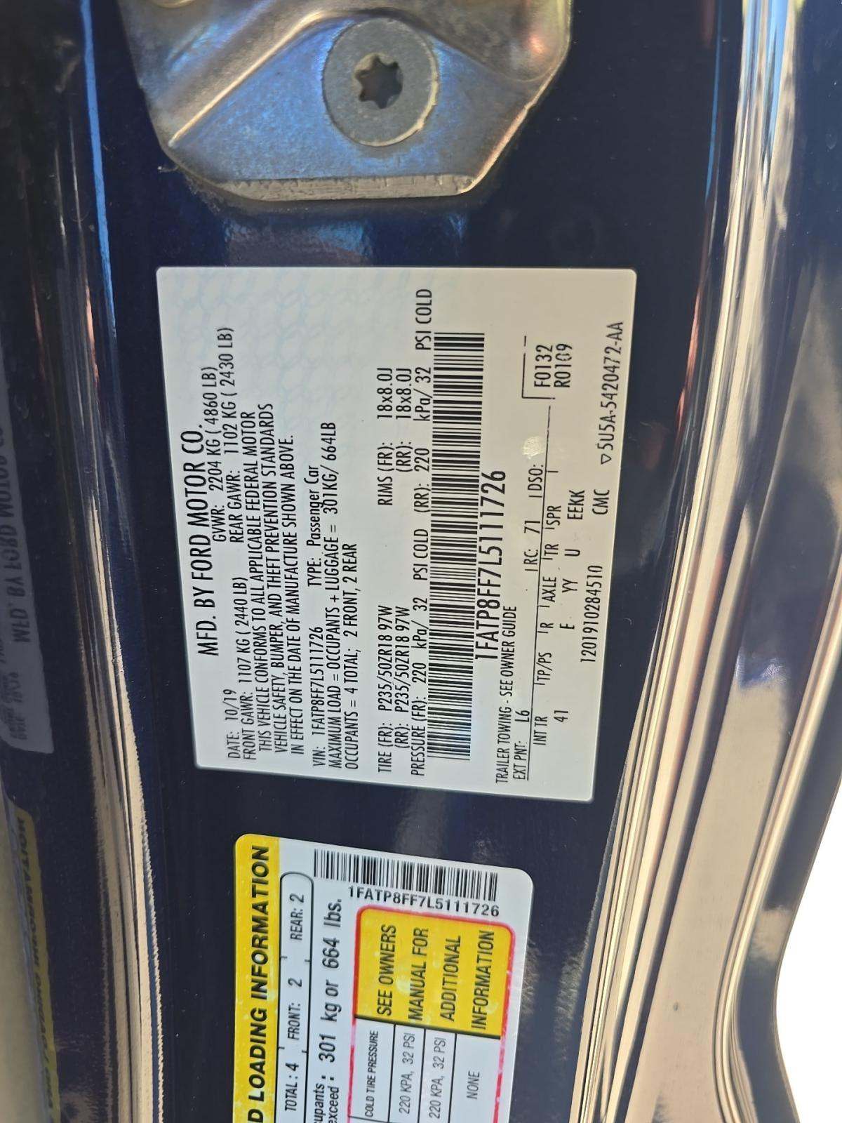 2020 Ford Mustang GT Premium RWD