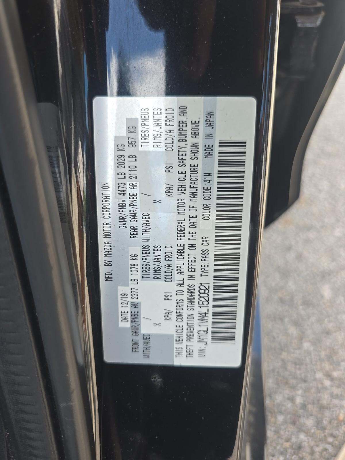 2020 MAZDA MAZDA6 Touring FWD