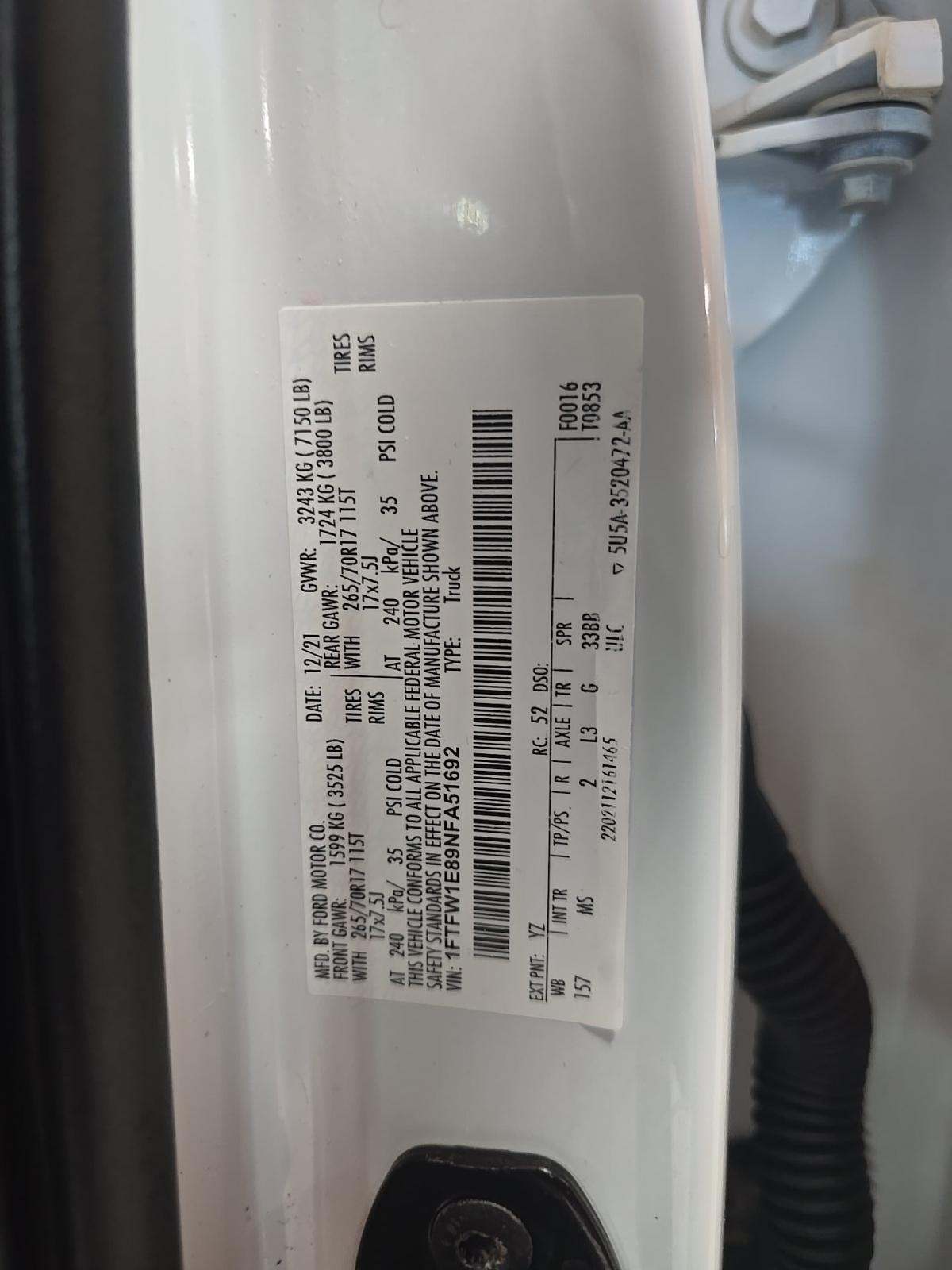 2022 Ford F-150 XLT AWD