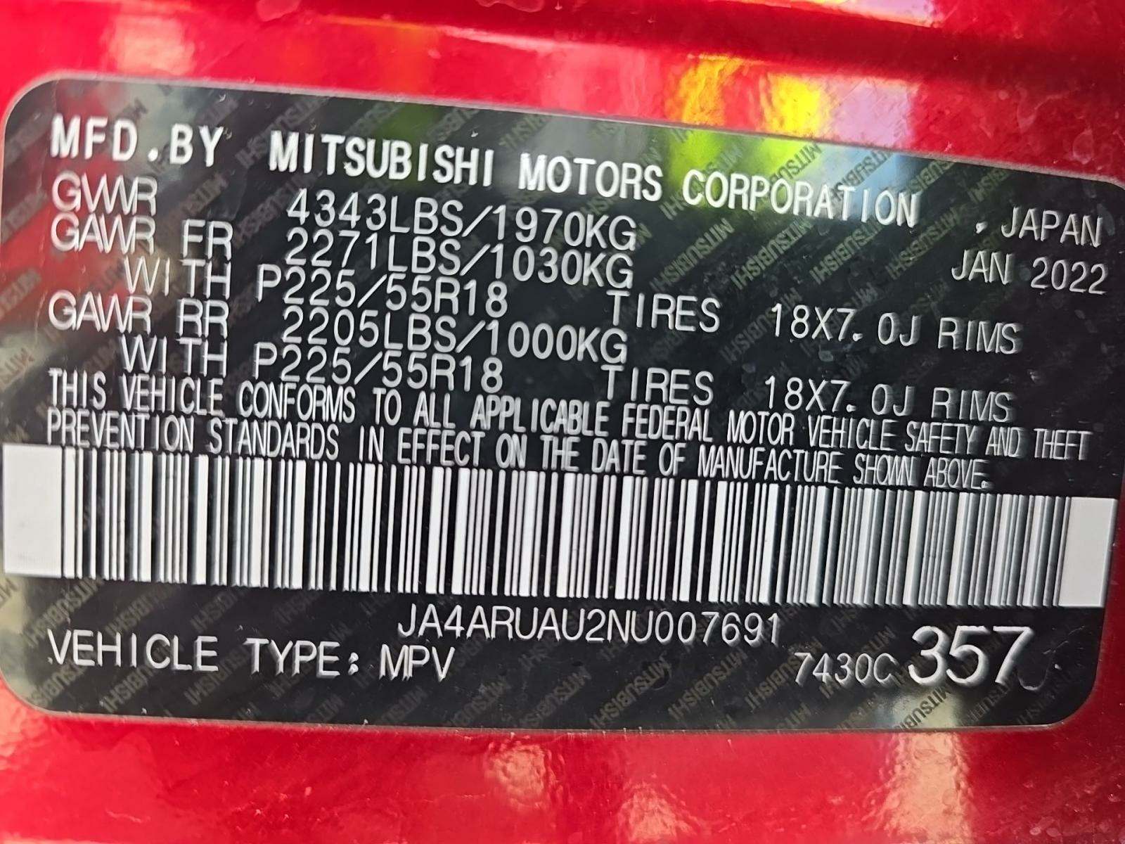 2022 Mitsubishi Outlander Sport 2.0 SE AWD