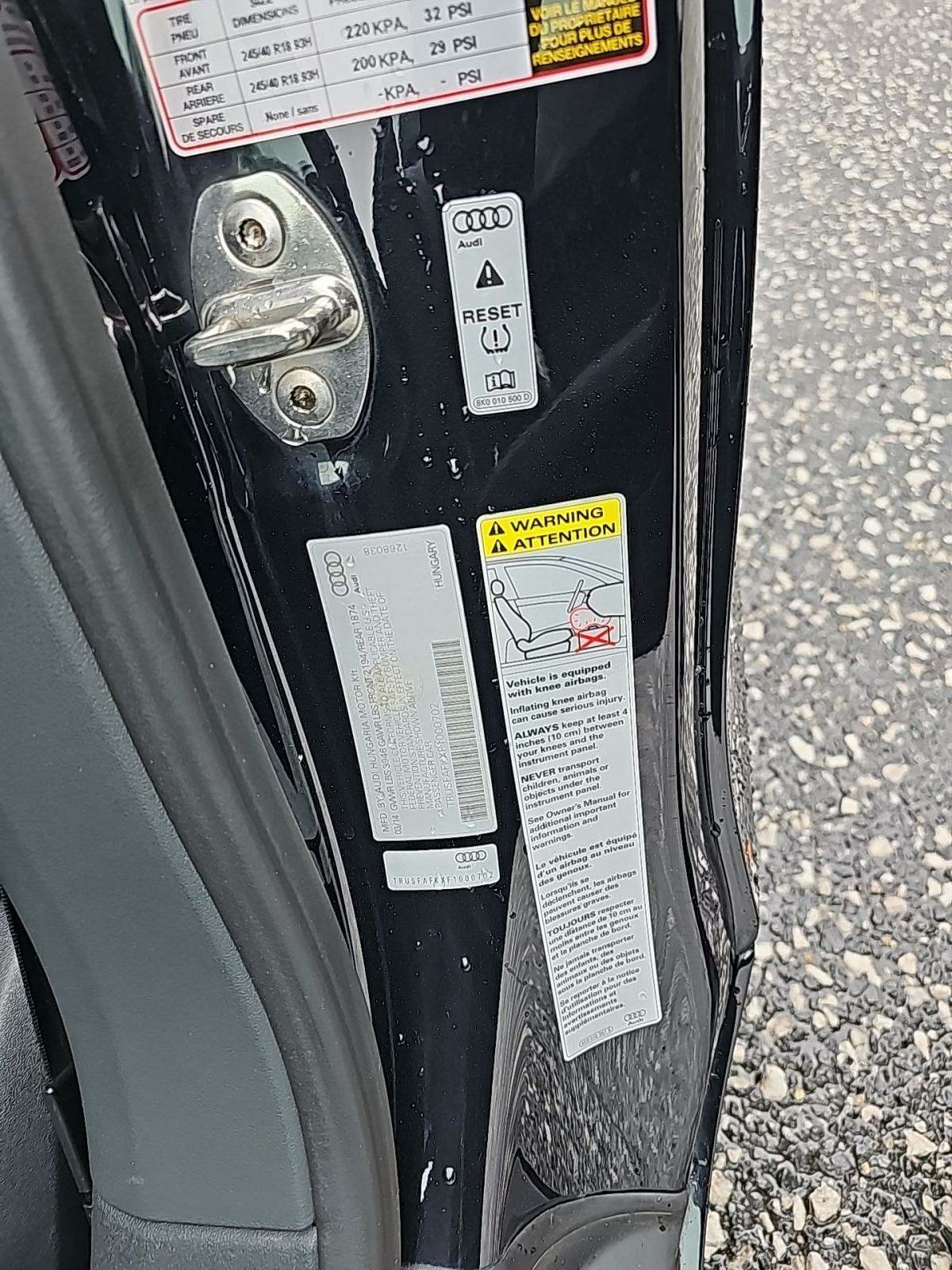 2015 Audi TT 2.0T AWD