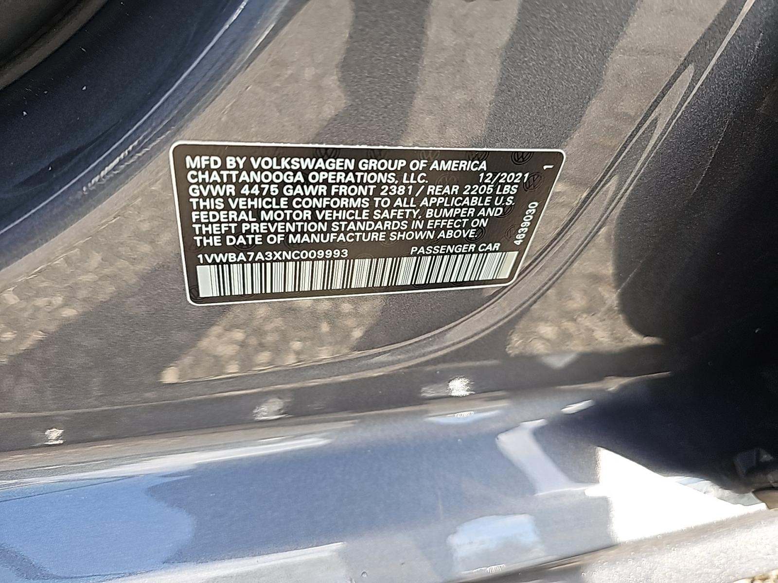 2022 Volkswagen Passat 2.0T Limited Edition FWD