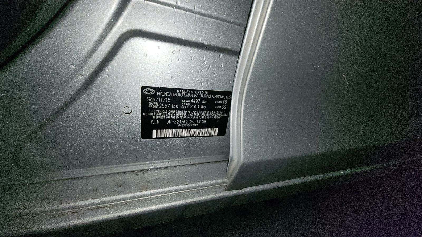 2016 Hyundai Sonata 2.4L SE FWD