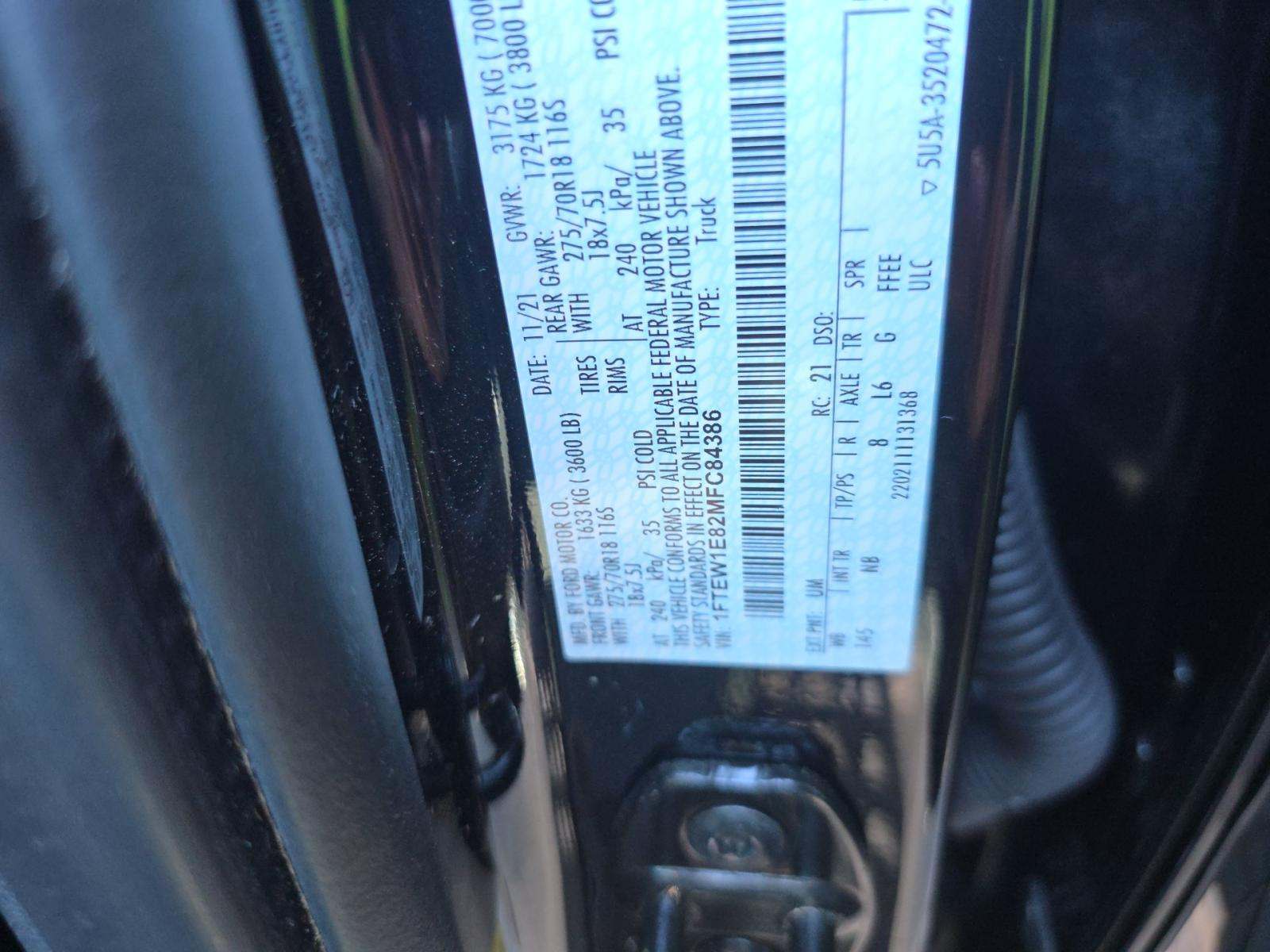 2021 Ford F-150 Tremor AWD