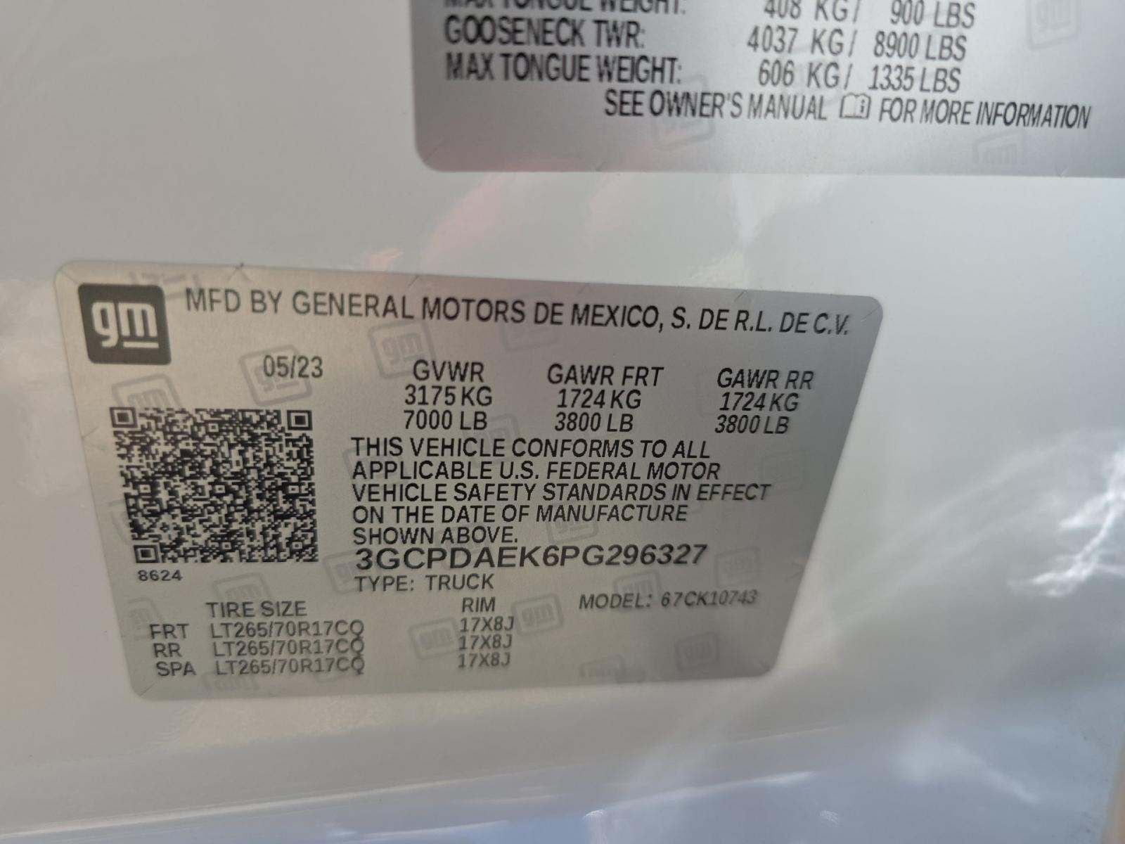 2023 Chevrolet Silverado 1500 Work Truck AWD