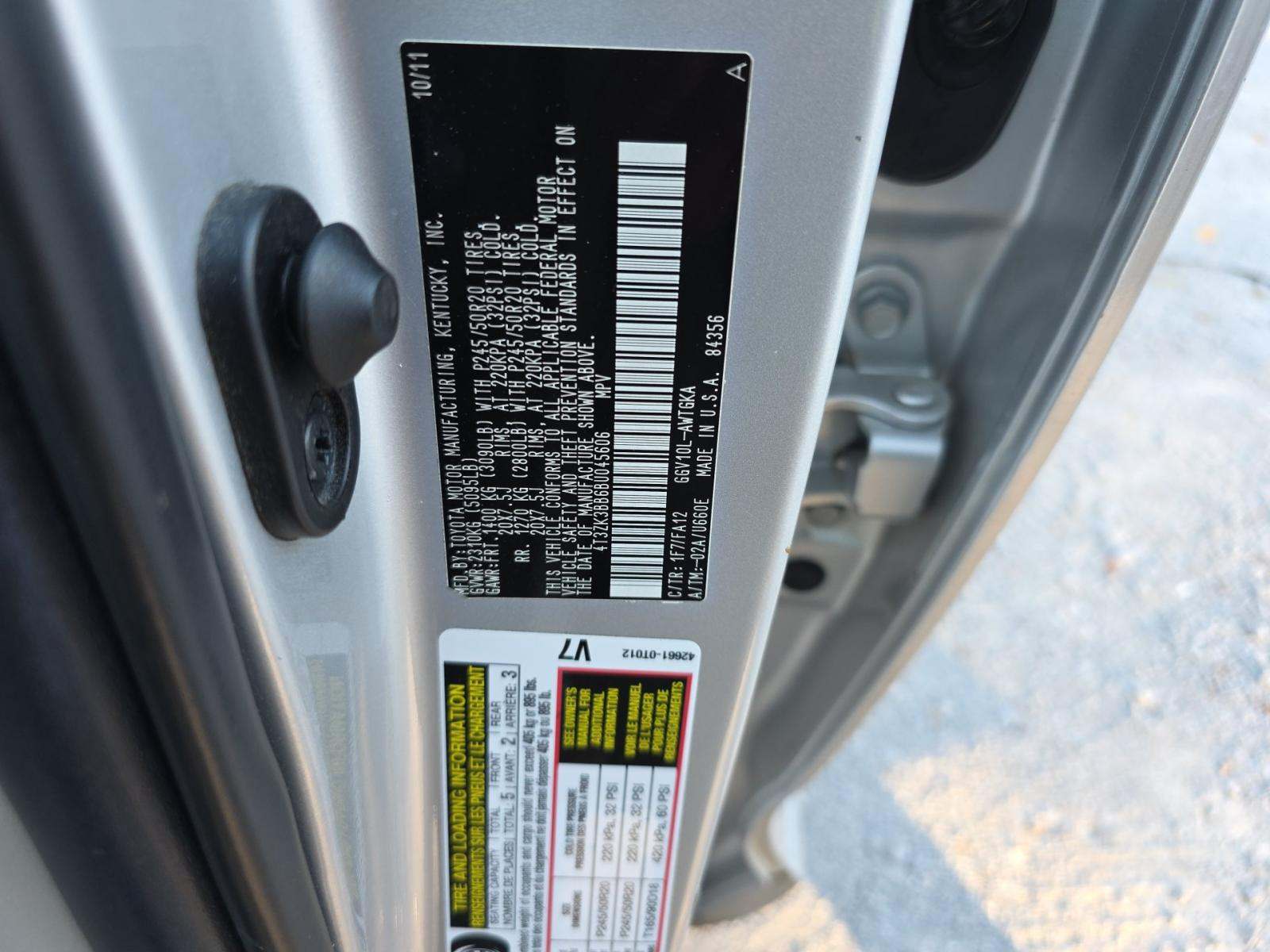 2011 Toyota Venza Base FWD