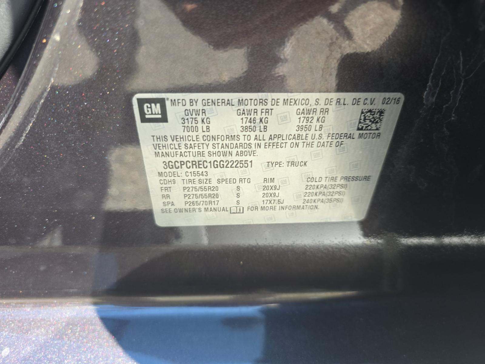 2016 Chevrolet Silverado 1500 LT RWD