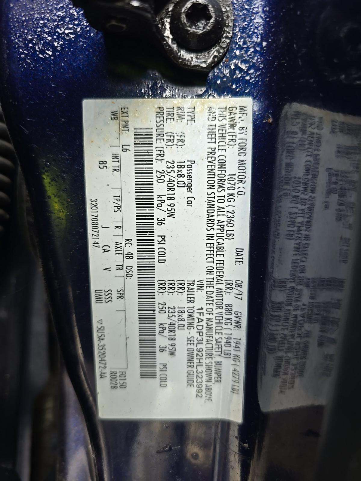 2017 Ford Focus ST FWD