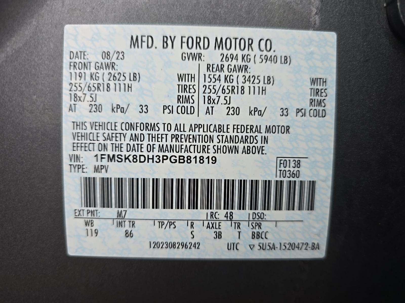 2023 Ford Explorer XLT AWD