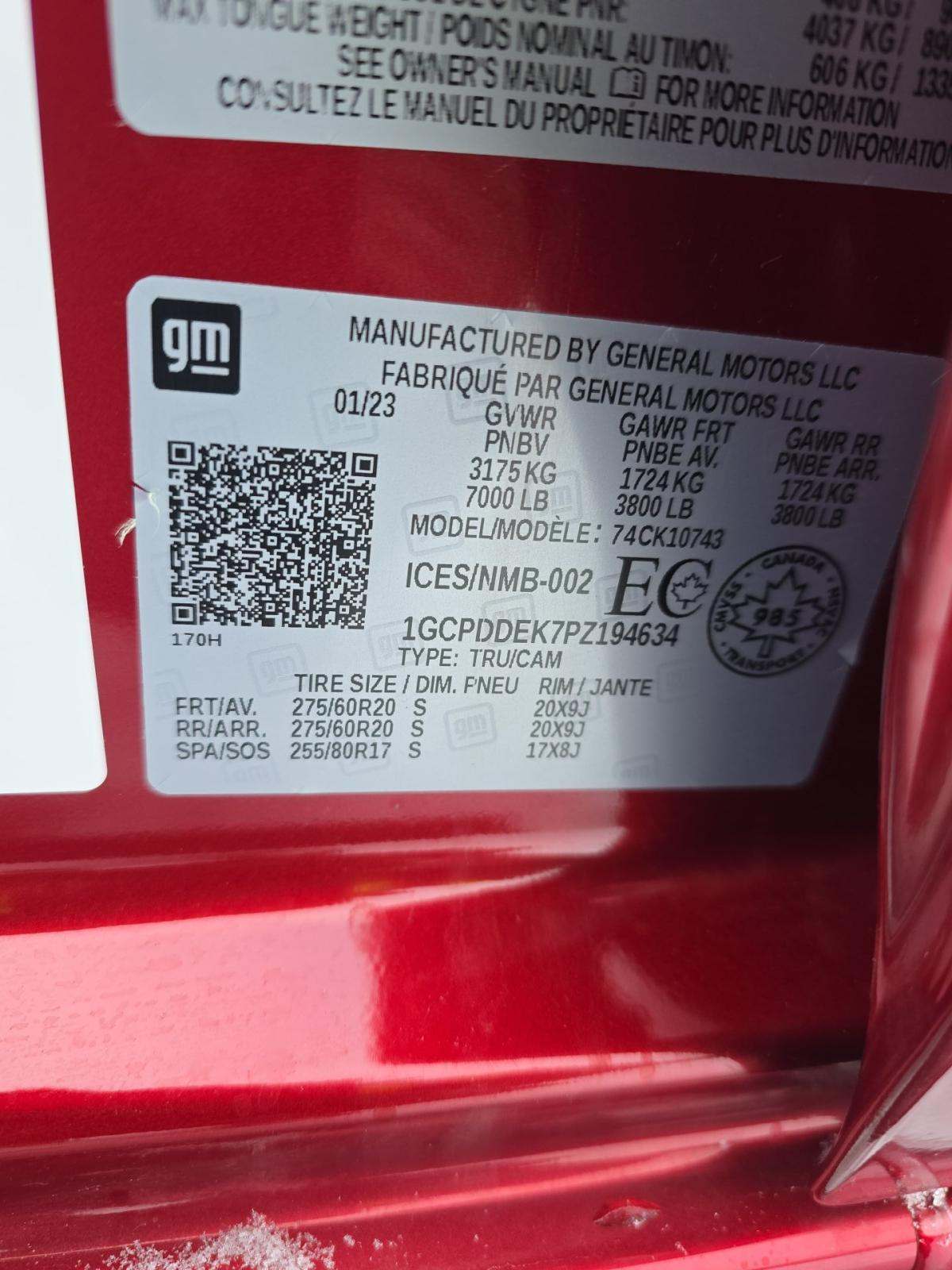 2023 Chevrolet Silverado 1500 LT AWD