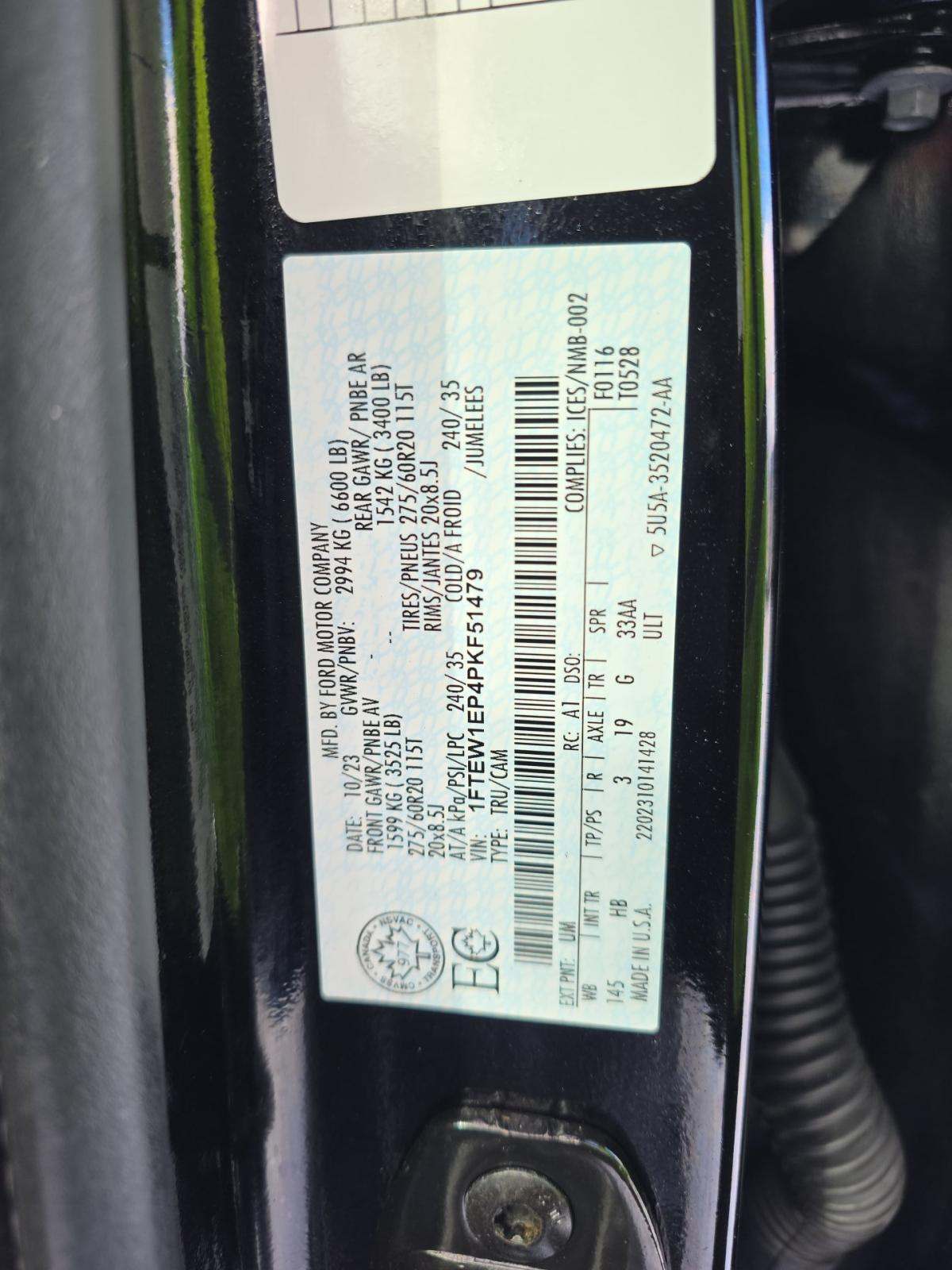 2023 Ford F-150 Lariat AWD