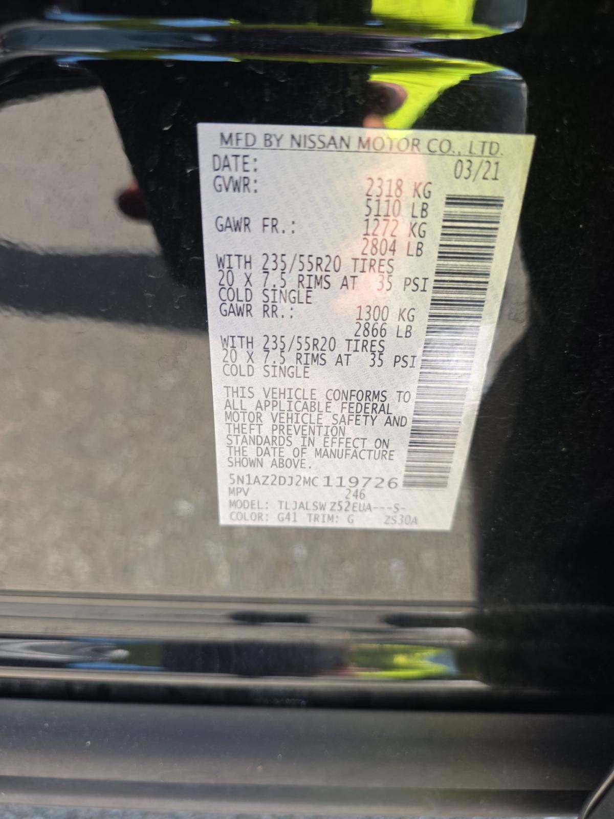 2021 Nissan Murano Platinum FWD