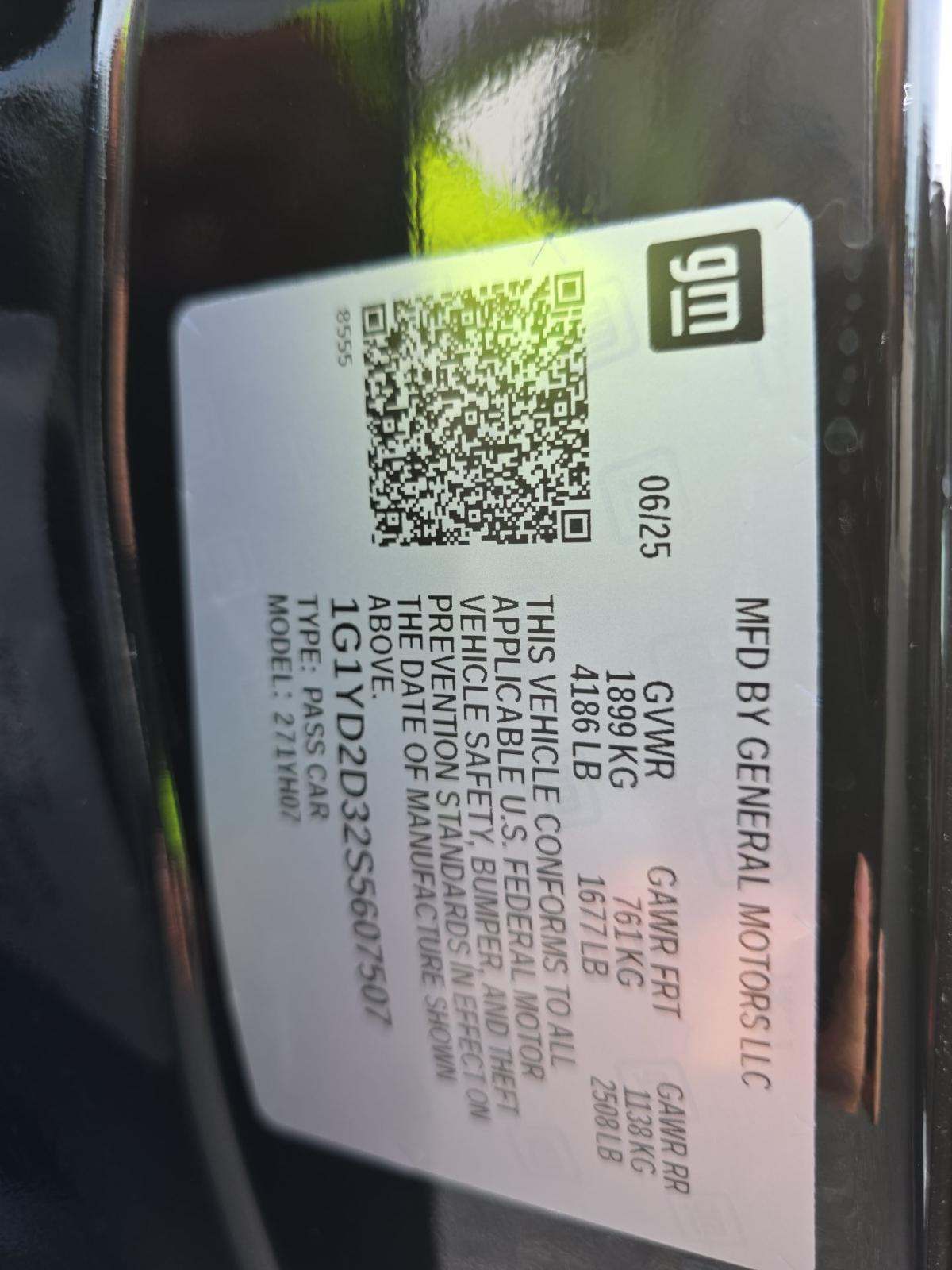 2025 Chevrolet Corvette Z06 RWD