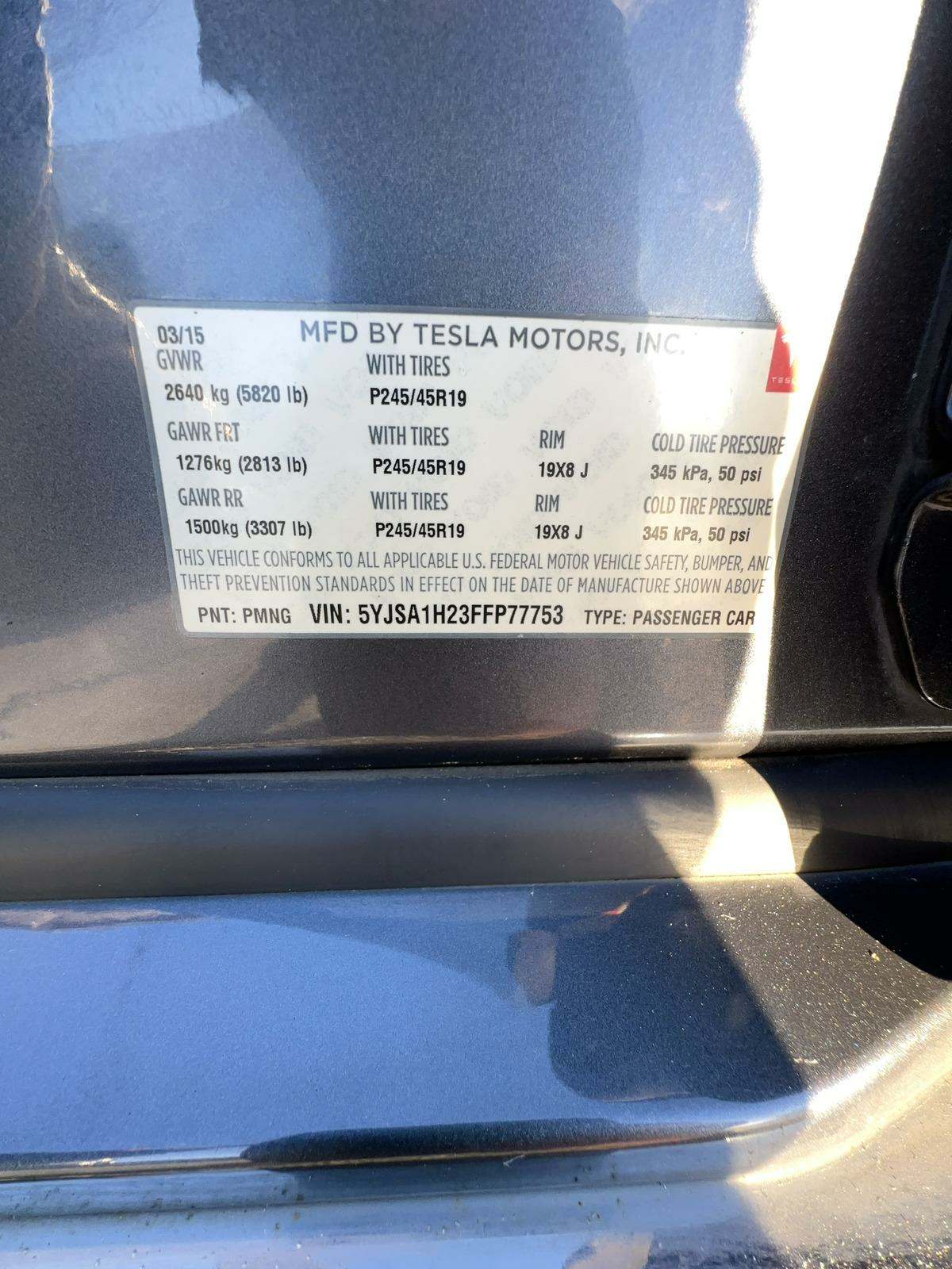 2015 Tesla Model S P85D AWD