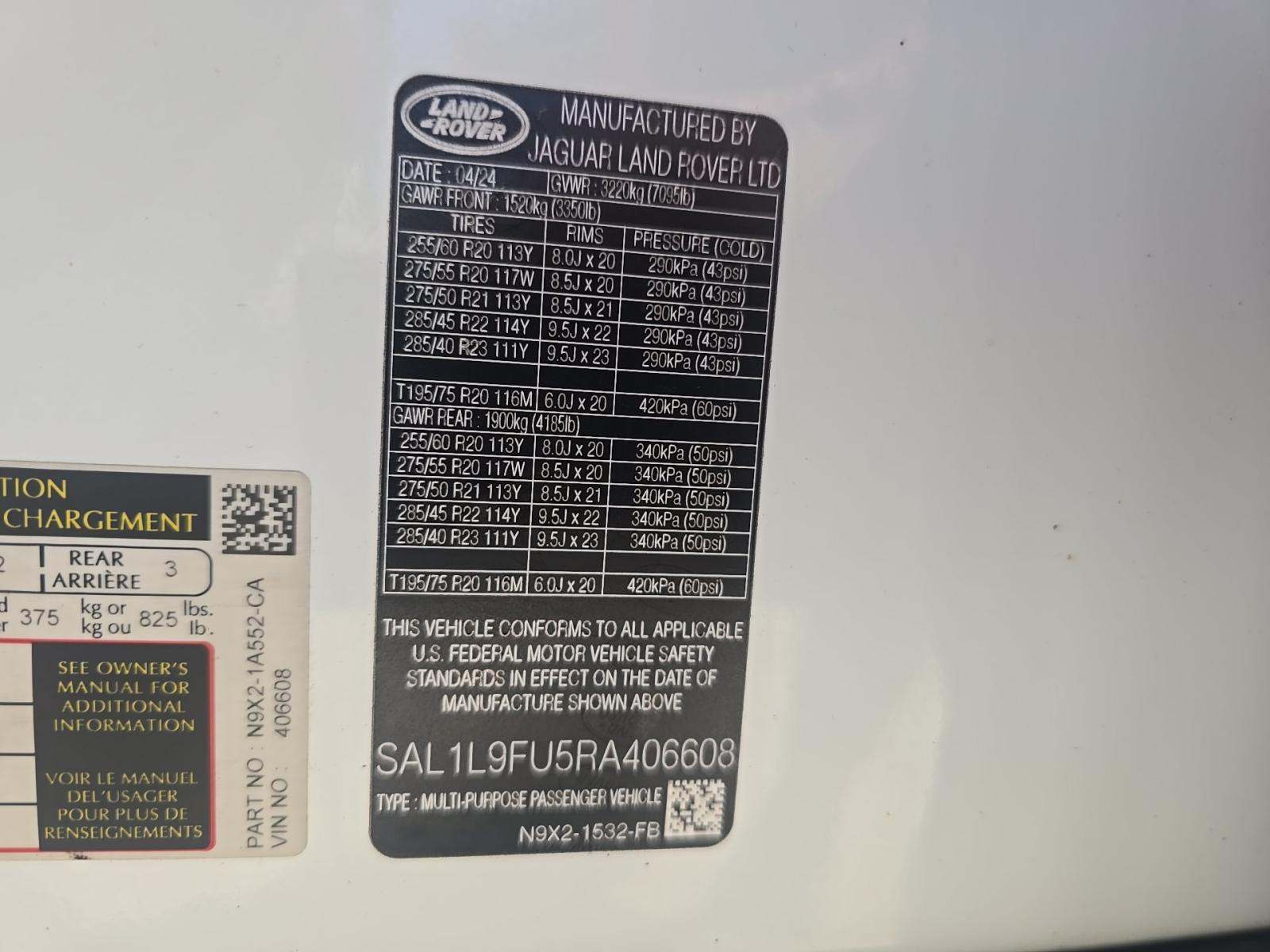 2024 Land Rover Range Rover Sport Dynamic SE AWD