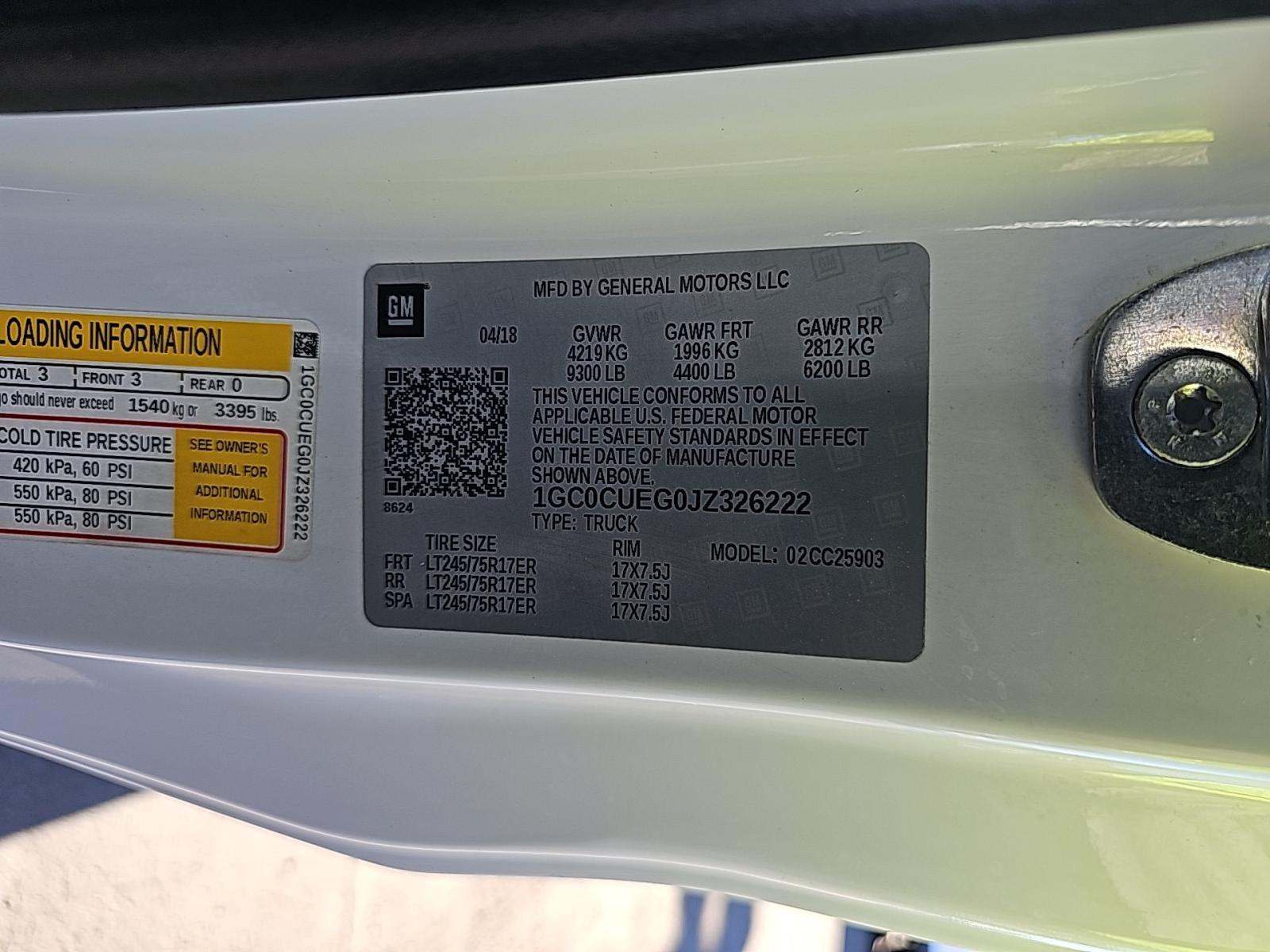 2018 Chevrolet Silverado 2500HD Work Truck RWD