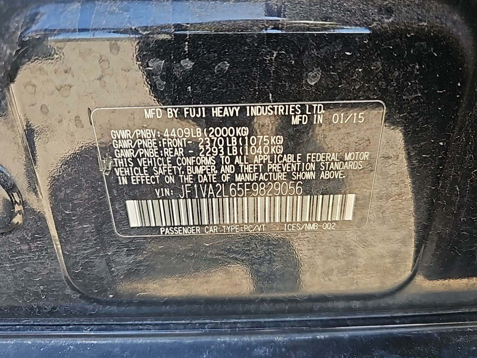 2015 Subaru WRX STi AWD