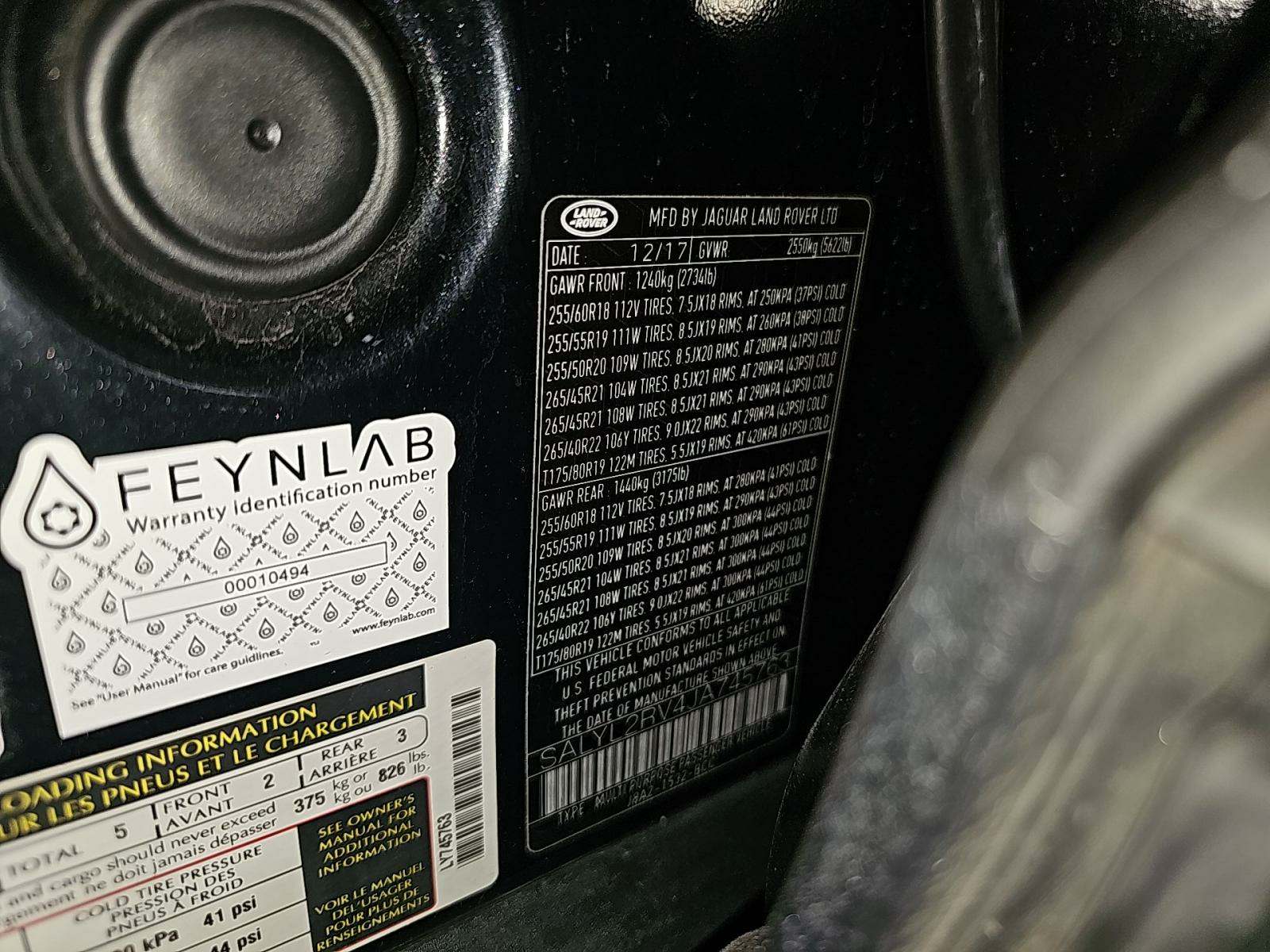 2018 Land Rover Range Rover Velar R-Dynamic SE AWD