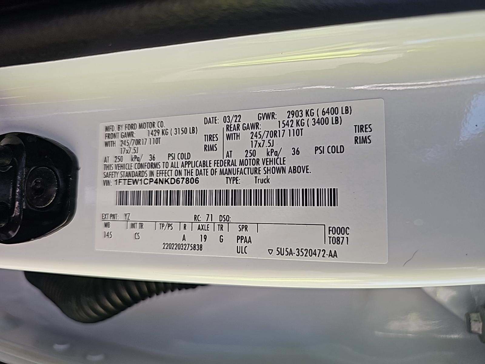 2022 Ford F-150 XL RWD