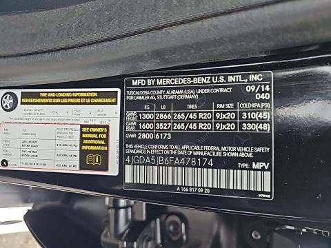 2015 Mercedes-Benz M-Class ML 350 RWD