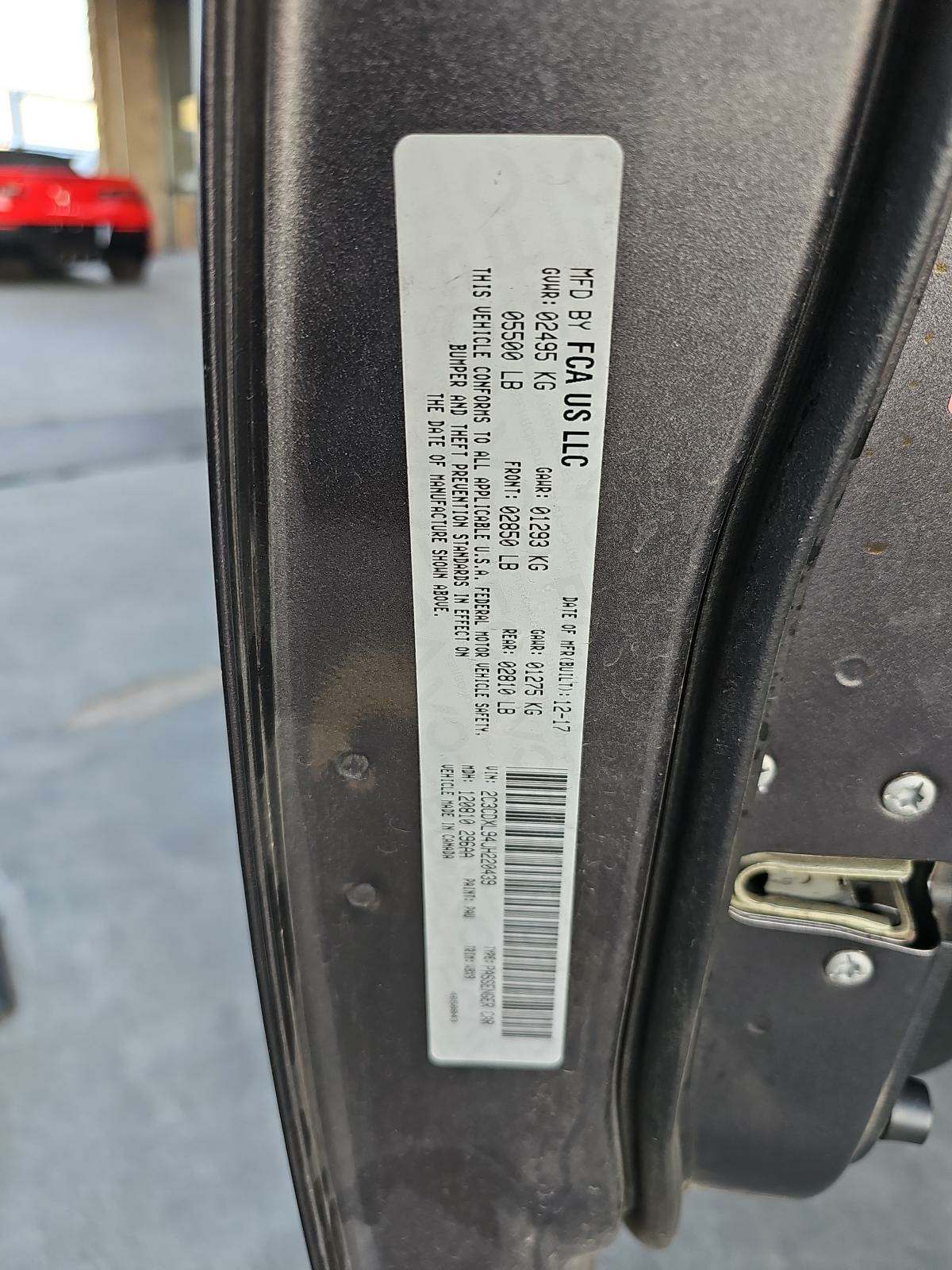 2018 Dodge Charger SRT Hellcat RWD