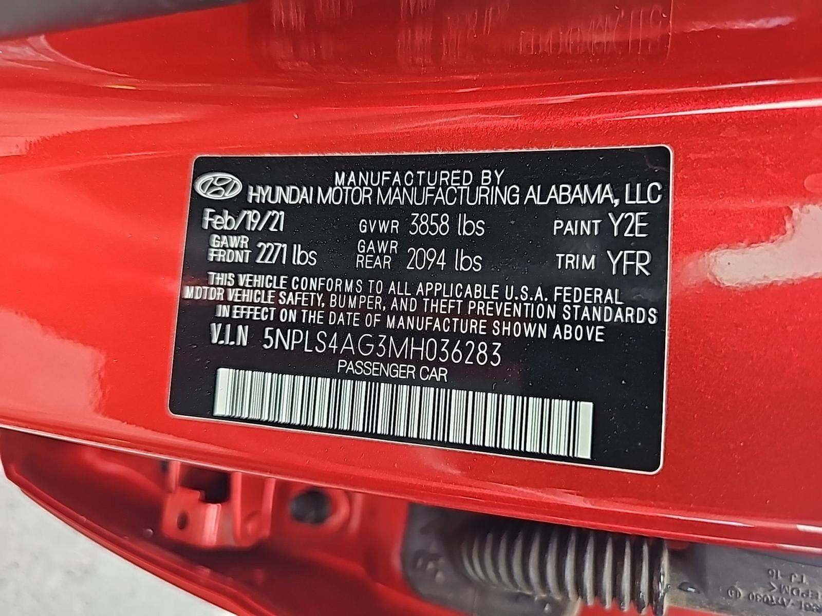 2021 Hyundai Elantra SEL FWD