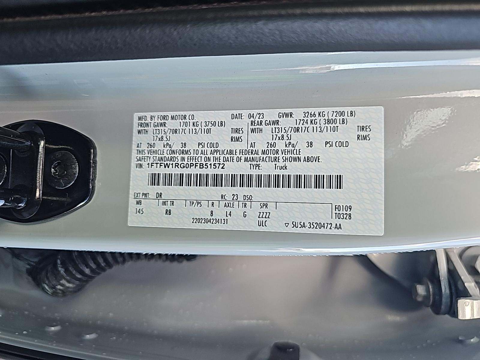 2023 Ford F-150 Raptor AWD