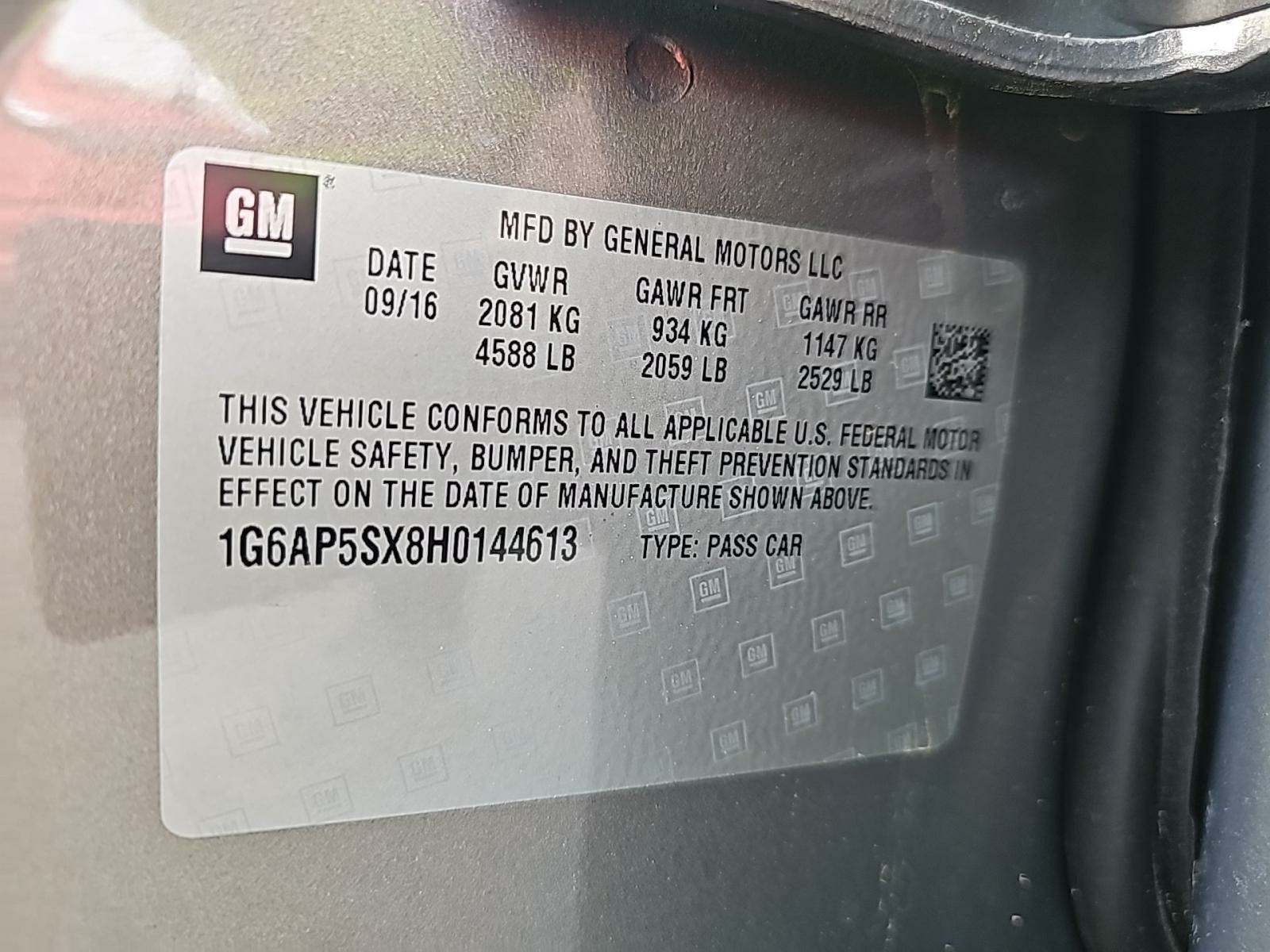 2017 Cadillac CTS Base RWD