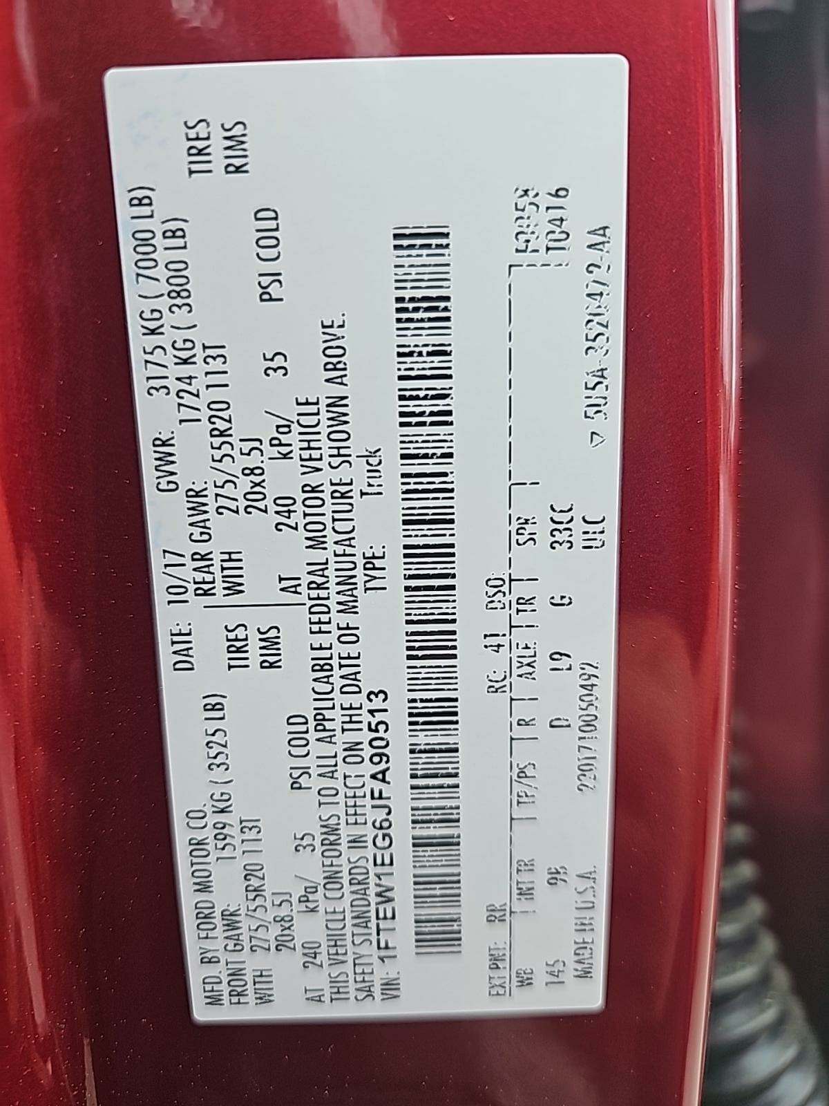 2018 Ford F-150 Platinum AWD