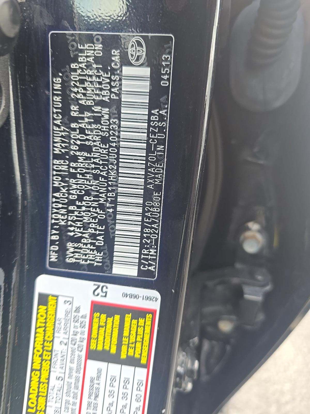 2018 Toyota Camry SE FWD