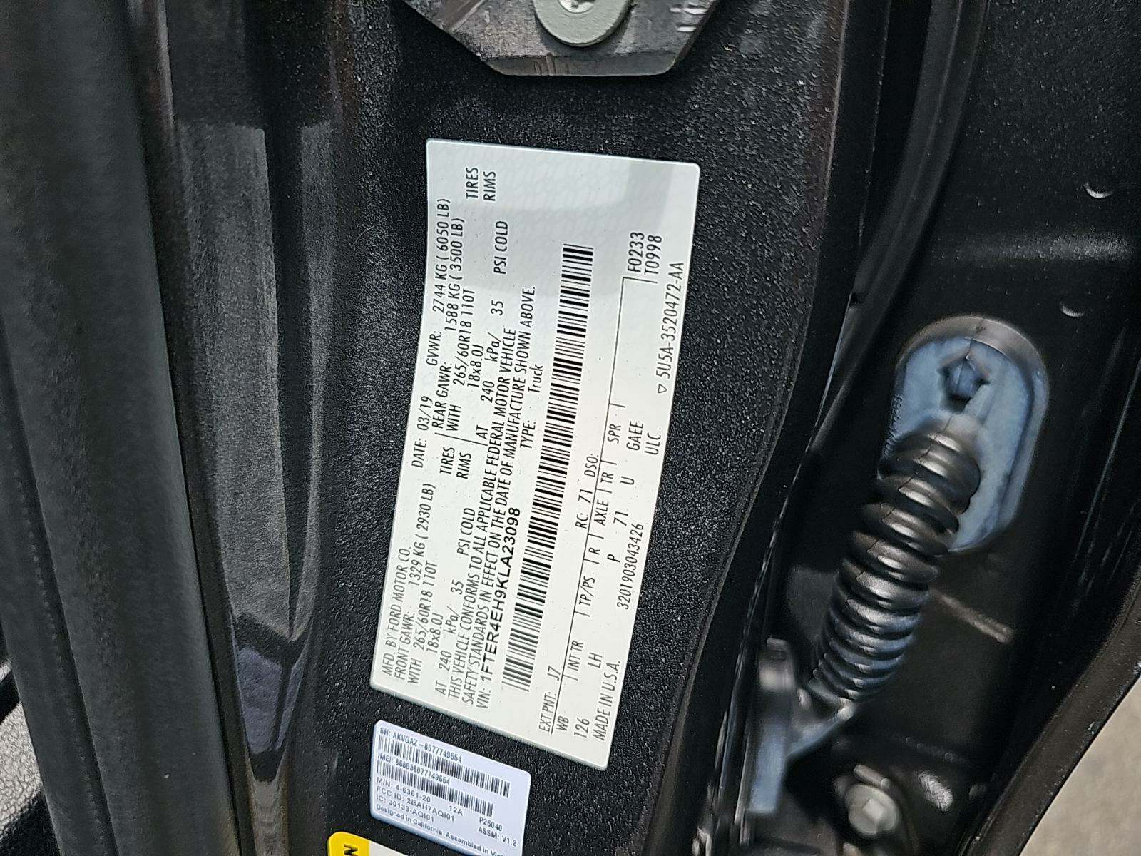 2019 Ford Ranger XLT RWD