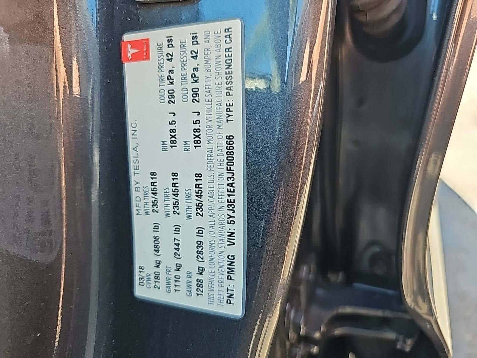 2018 Tesla Model 3 Long Range RWD