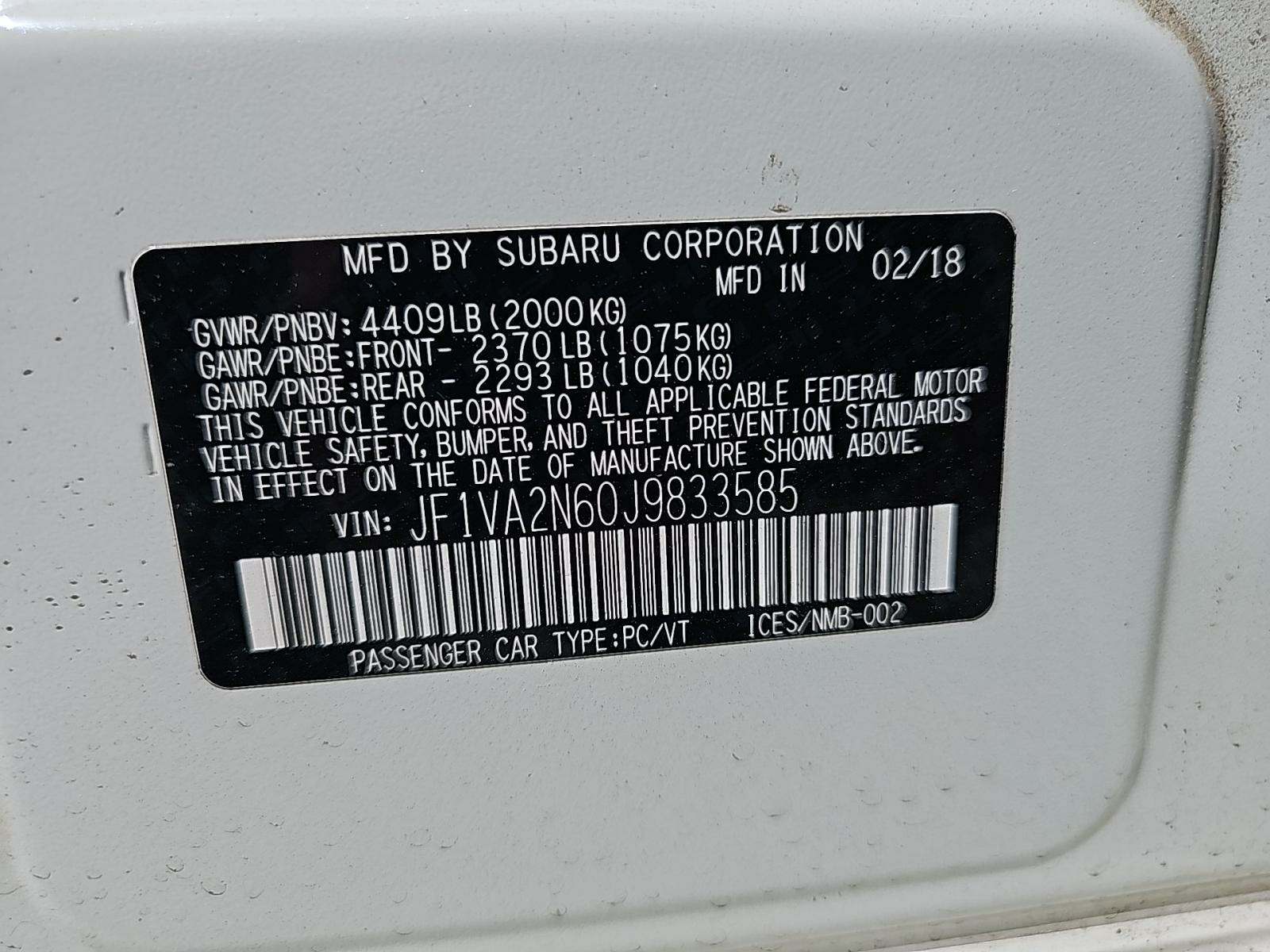 2018 Subaru WRX STi AWD