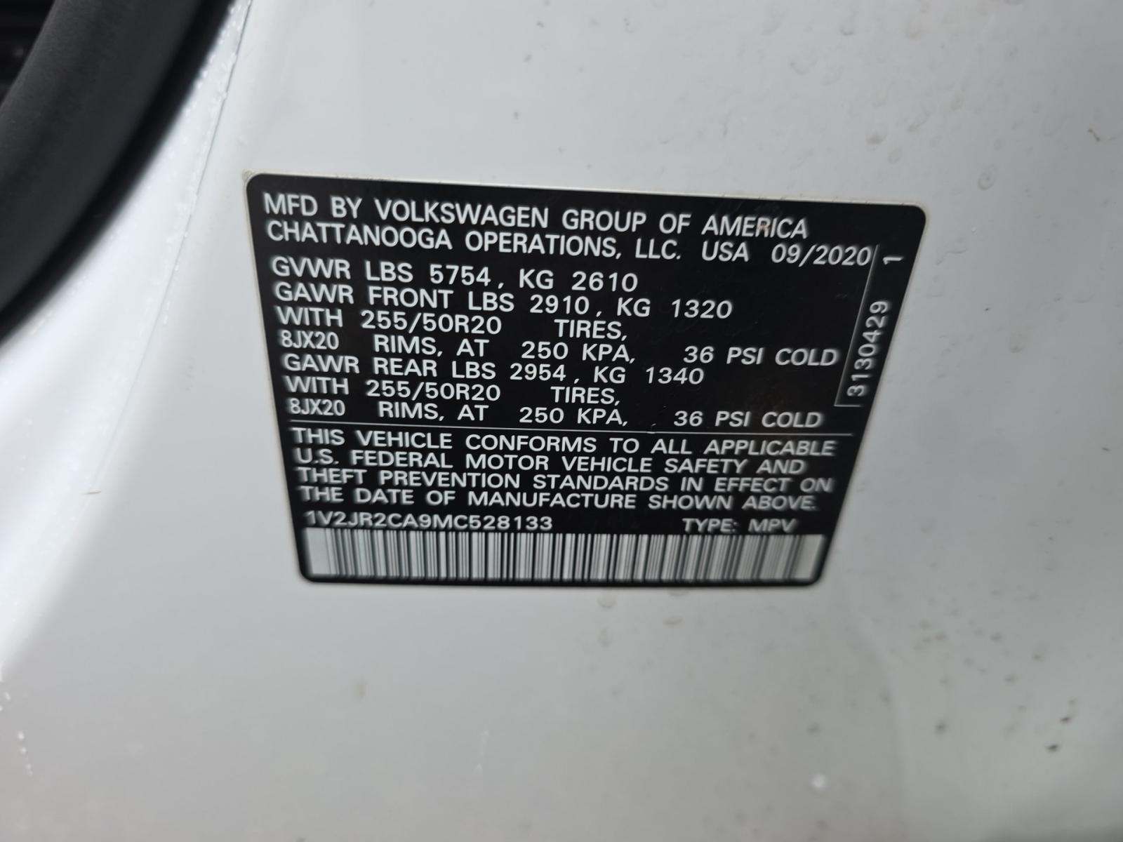 2021 Volkswagen Atlas 3.6L SE FWD