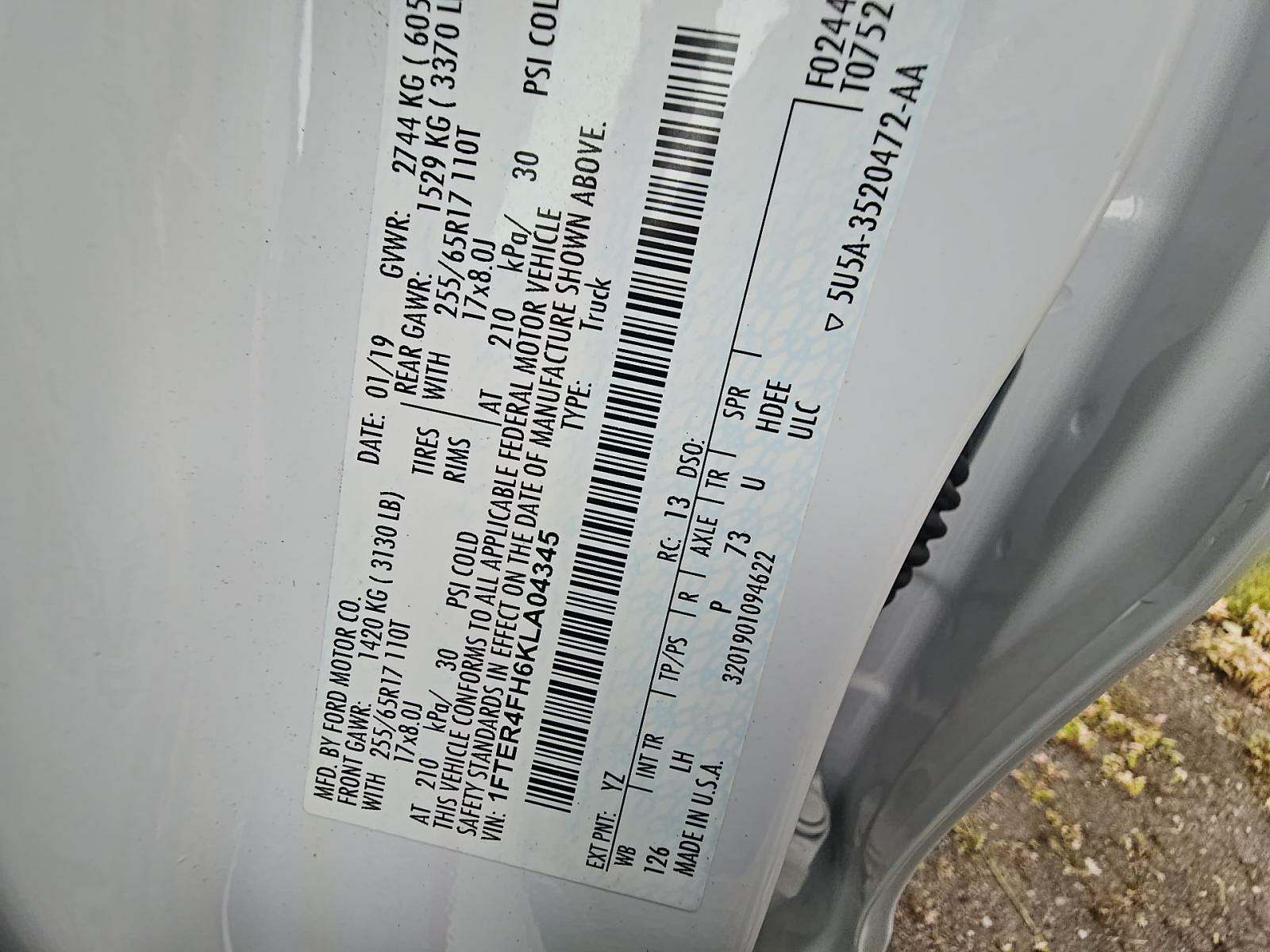 2019 Ford Ranger XLT AWD