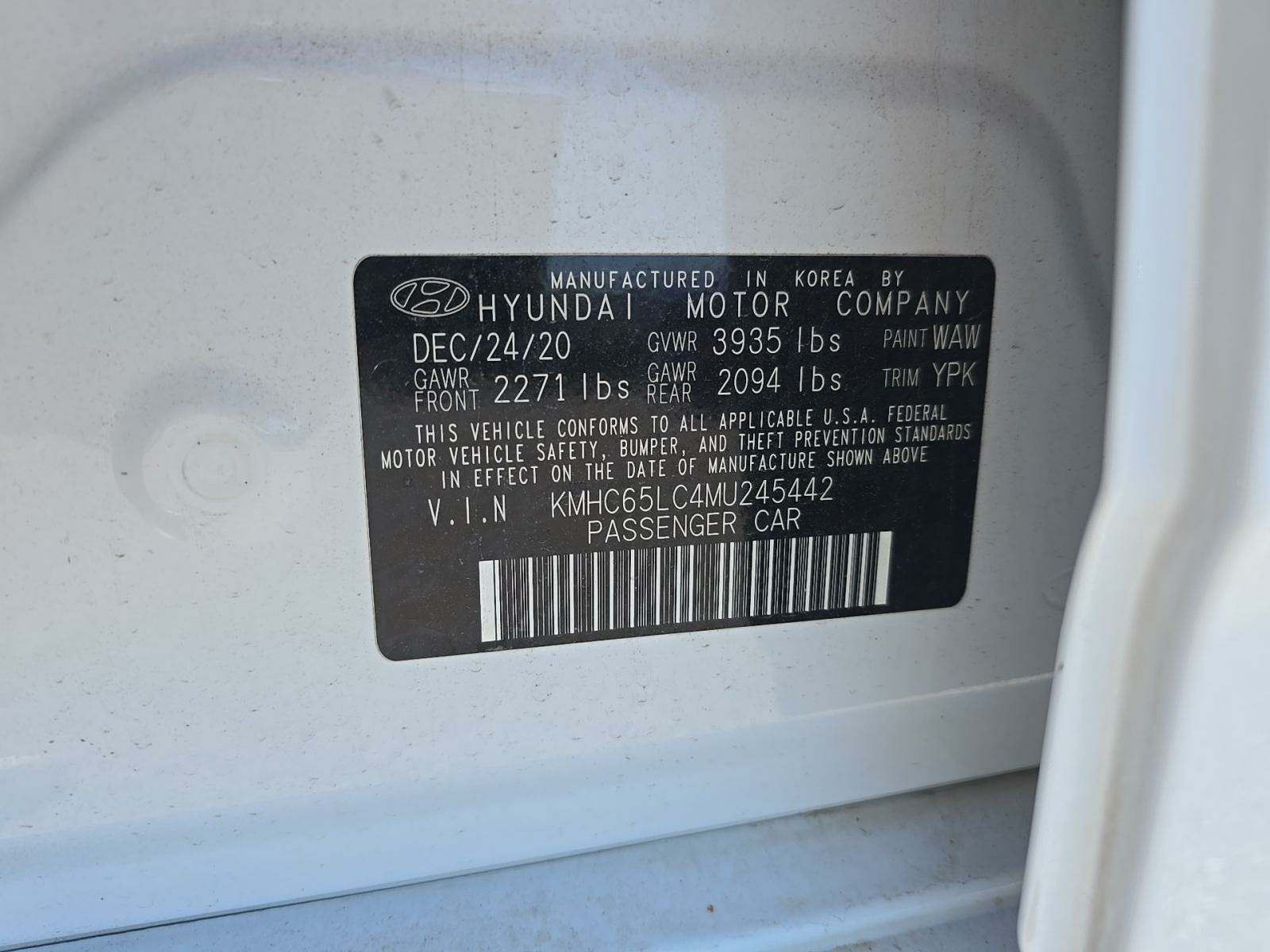 2021 Hyundai Ioniq Hybrid Blue FWD