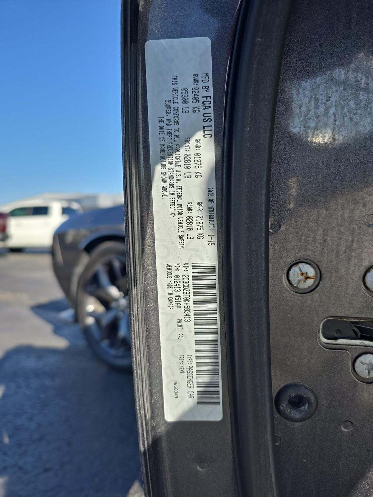 2019 Dodge Challenger R/T RWD