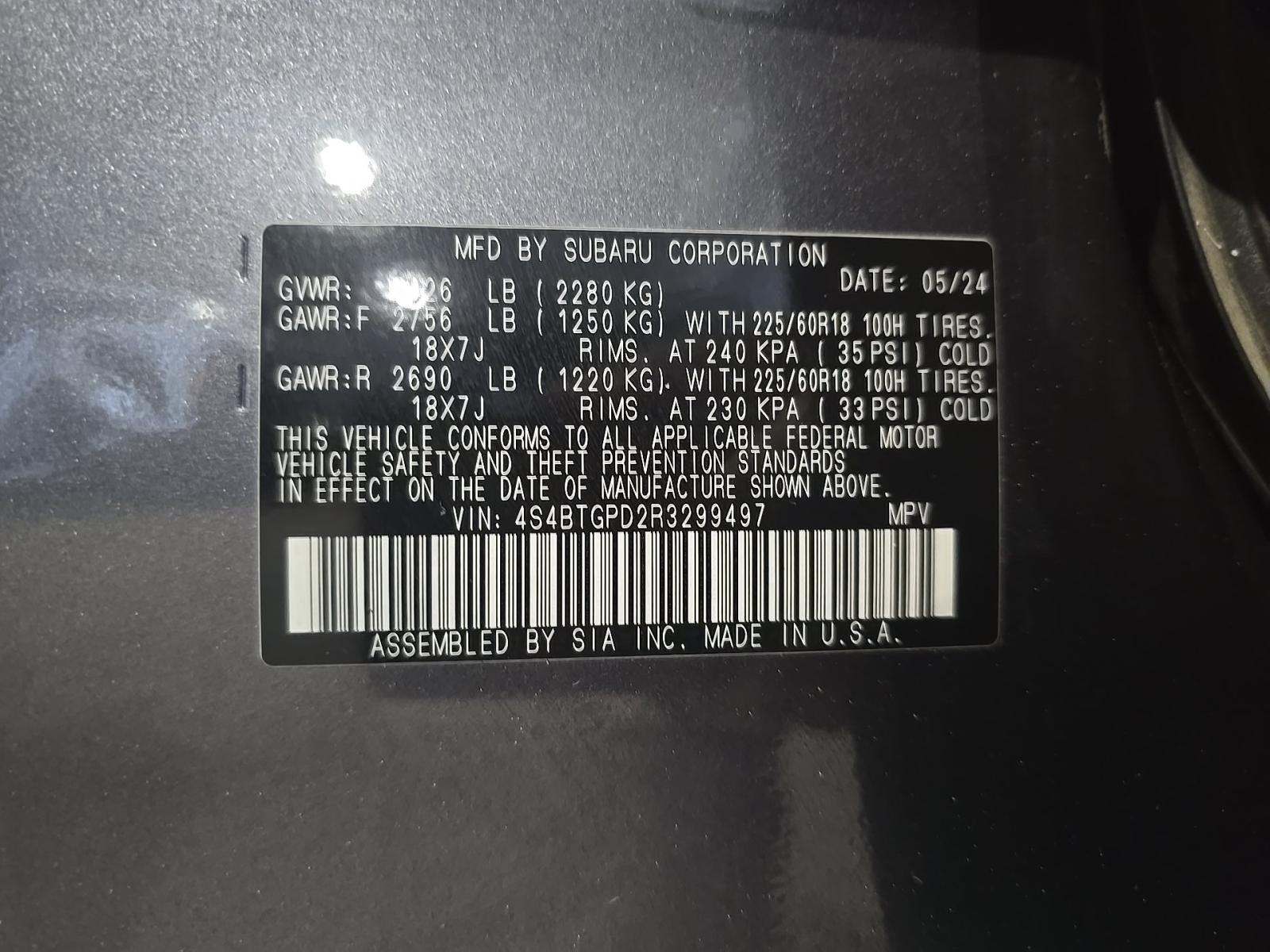 2024 Subaru Outback Touring XT AWD