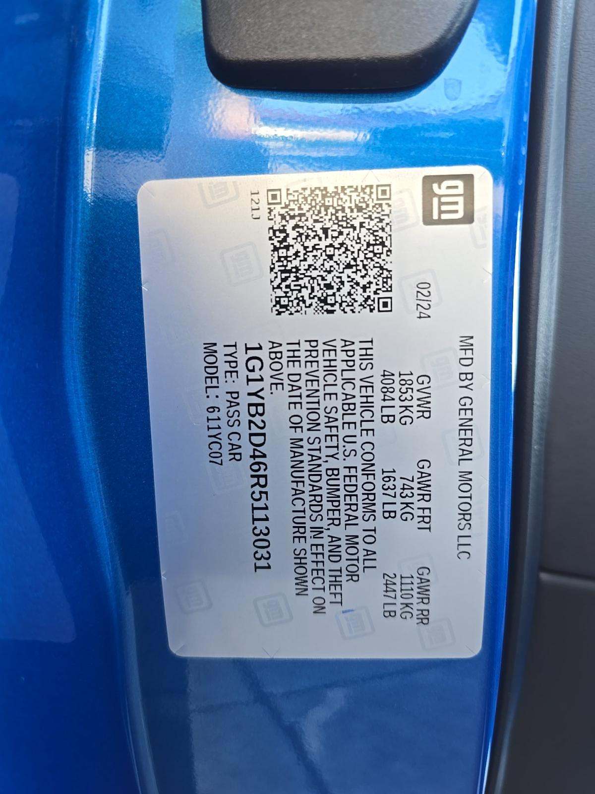 2024 Chevrolet Corvette Stingray RWD