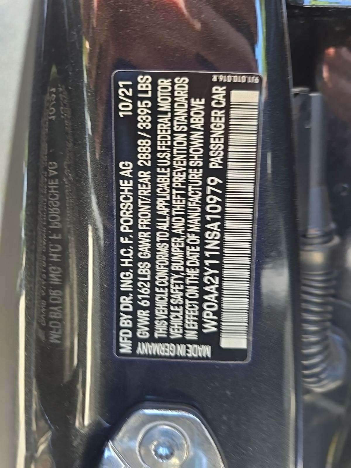 2022 Porsche Taycan Base RWD