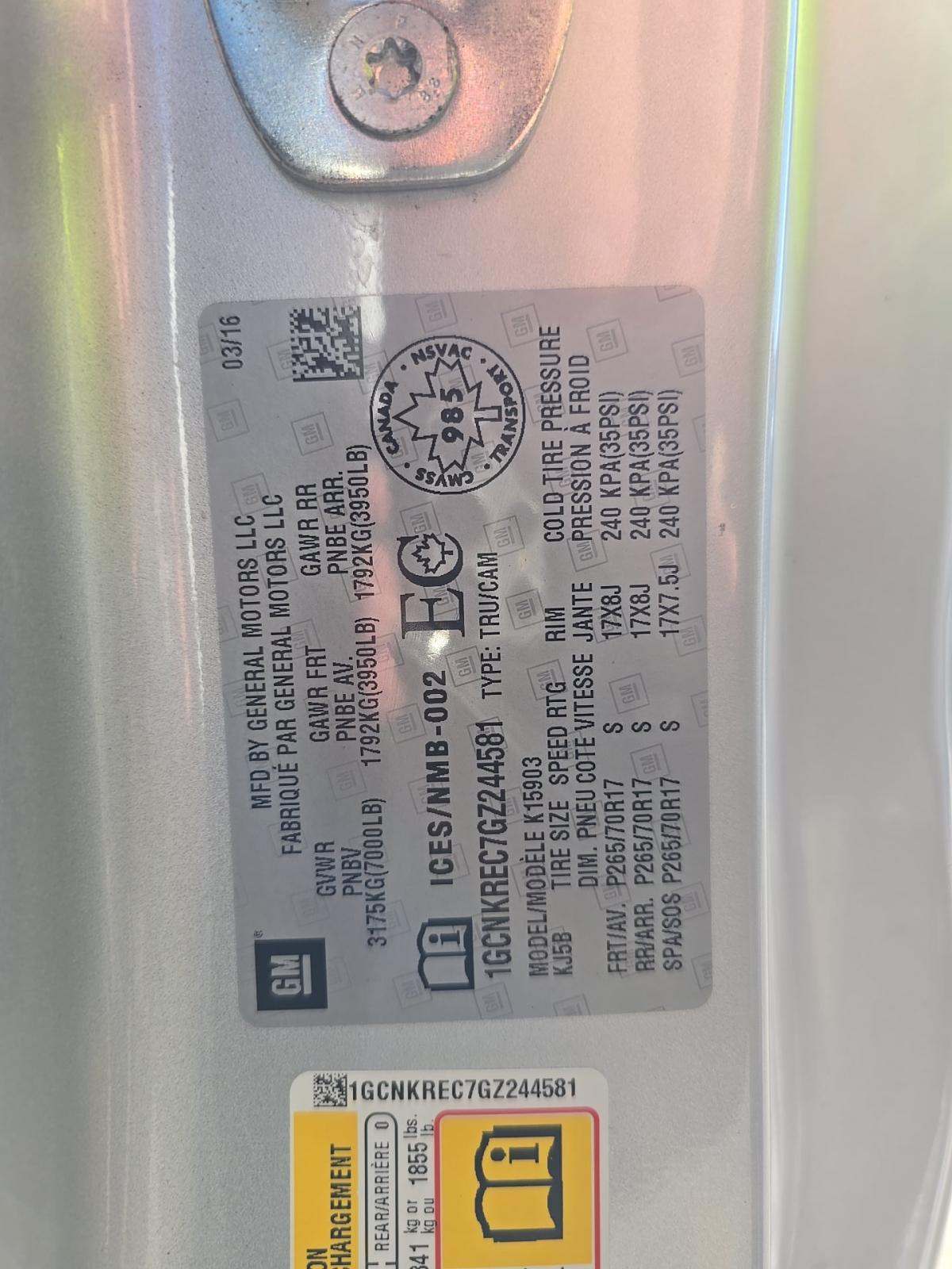 2016 Chevrolet Silverado 1500 LT AWD