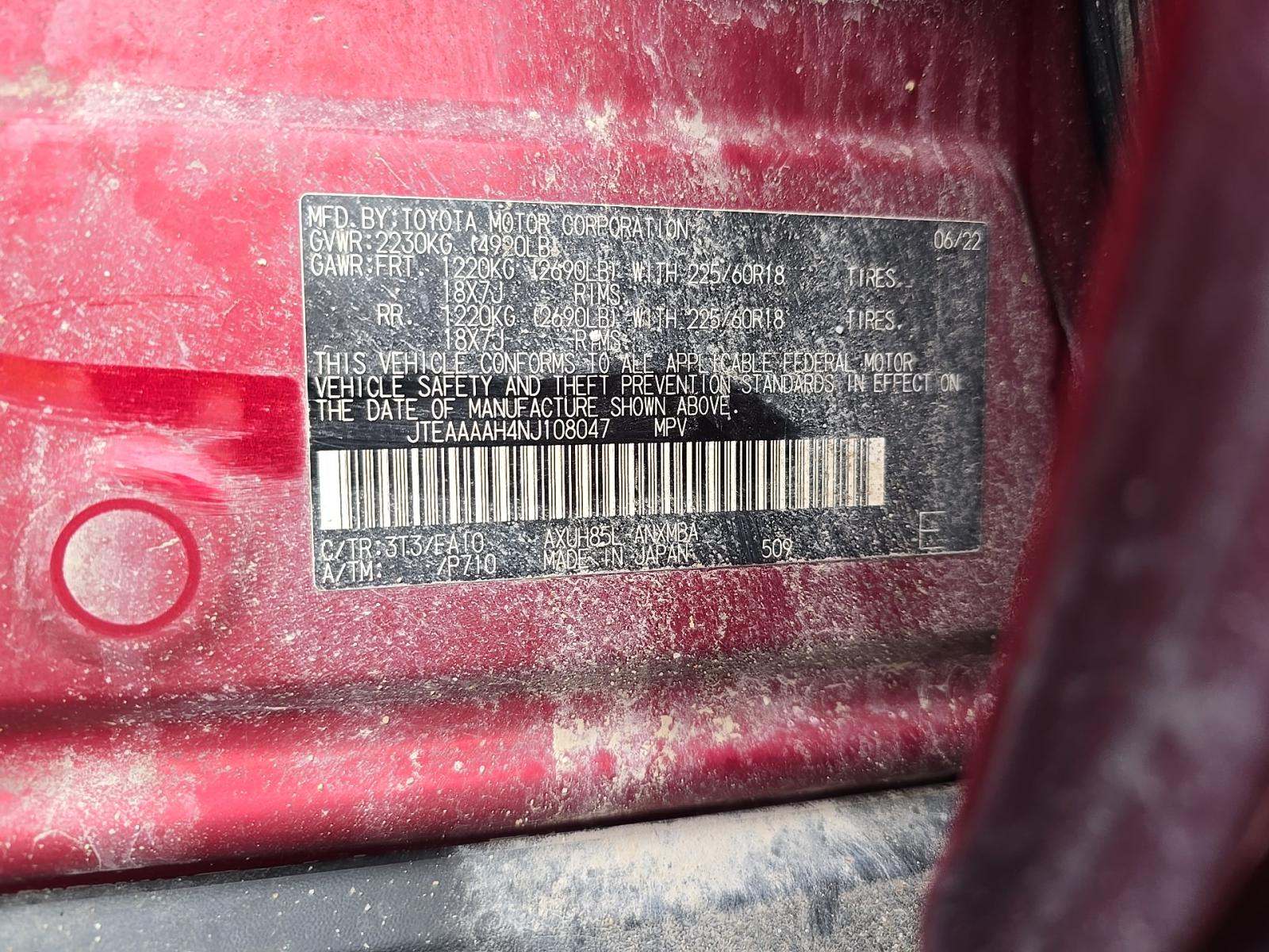 2022 Toyota Venza LE AWD