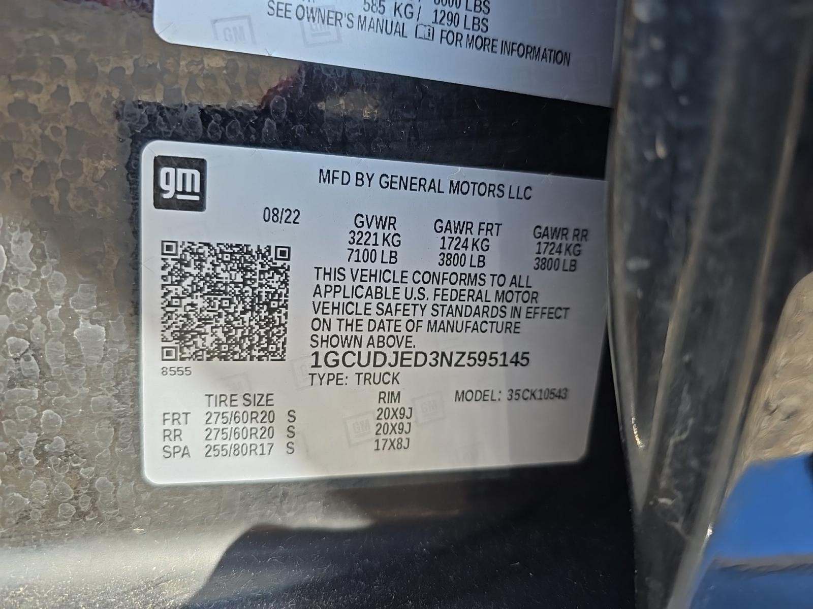 2022 Chevrolet Silverado 1500 High Country AWD