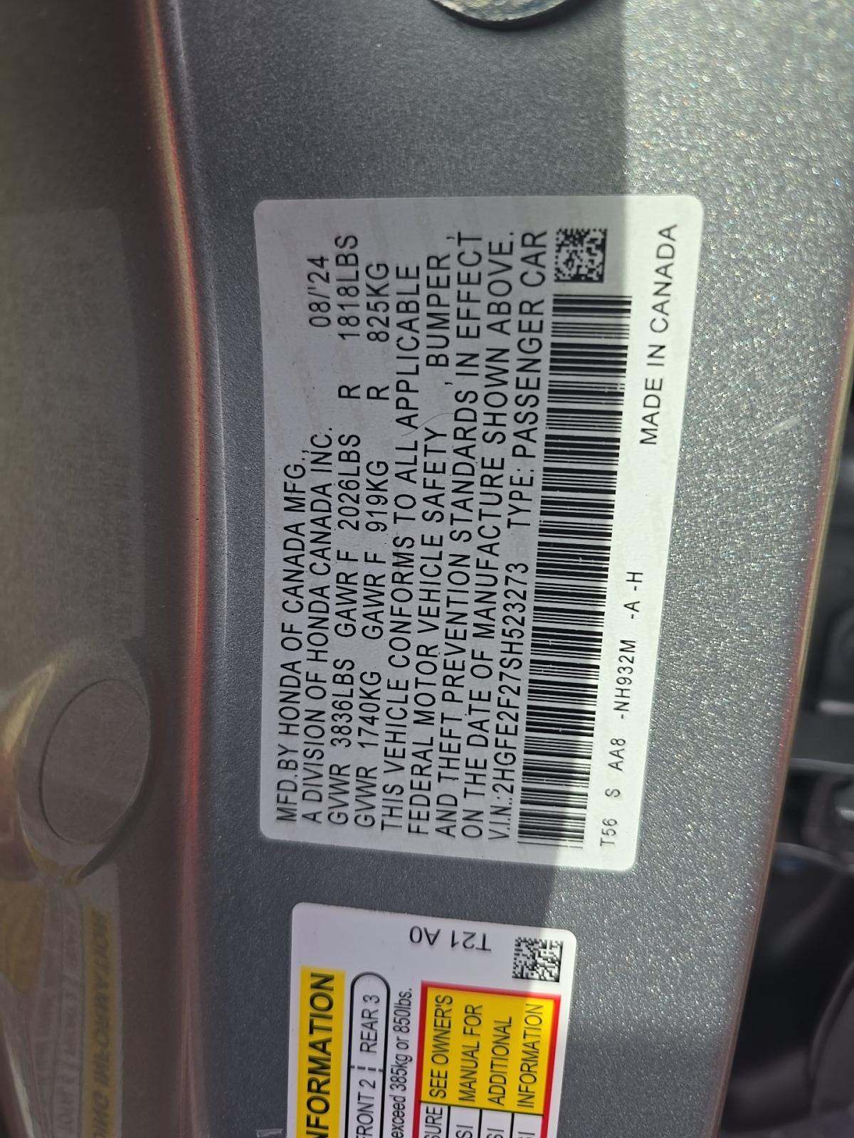 2025 Honda Civic  LX FWD