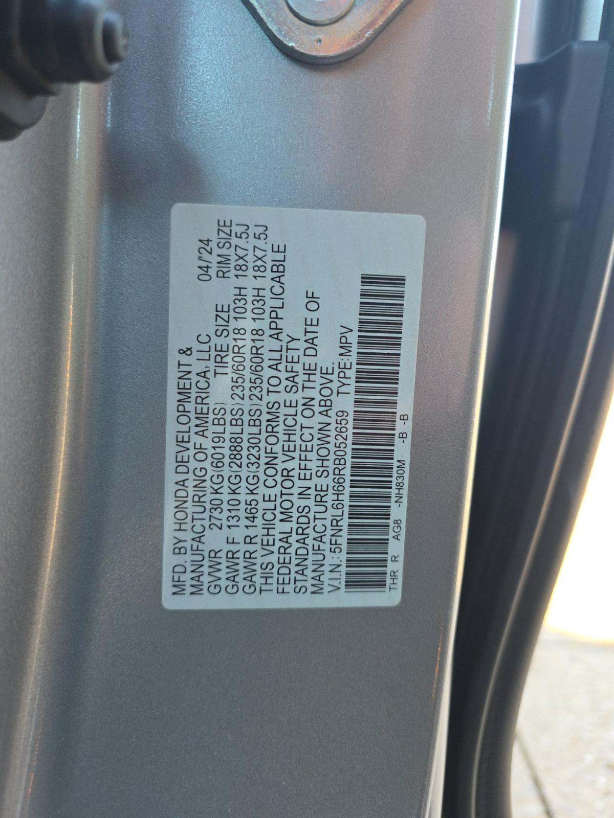 2024 Honda Odyssey EX-L FWD