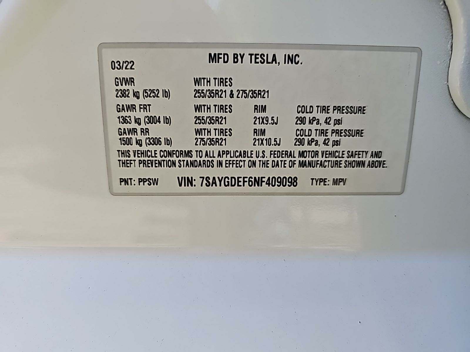 2022 Tesla Model Y Performance AWD